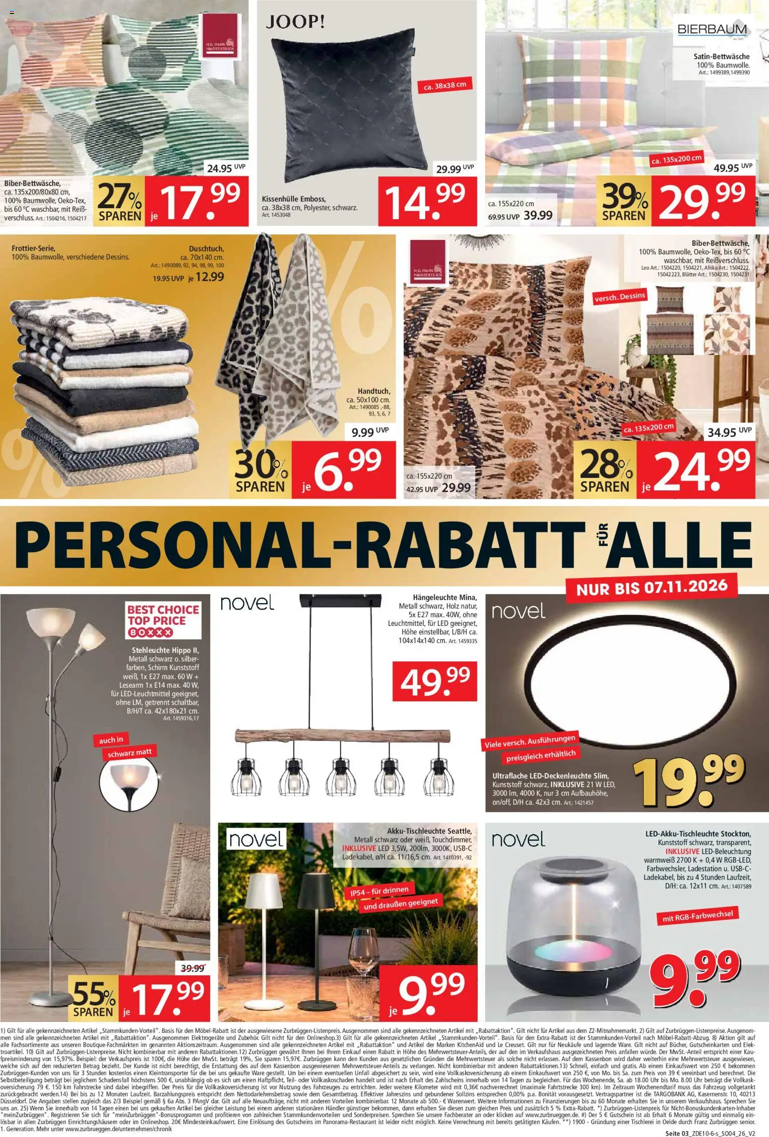 Zurbrüggen Prospekt – gültig ab 31.10.2026 | Seite: 3 | Produkte: Top, Box, Uhr