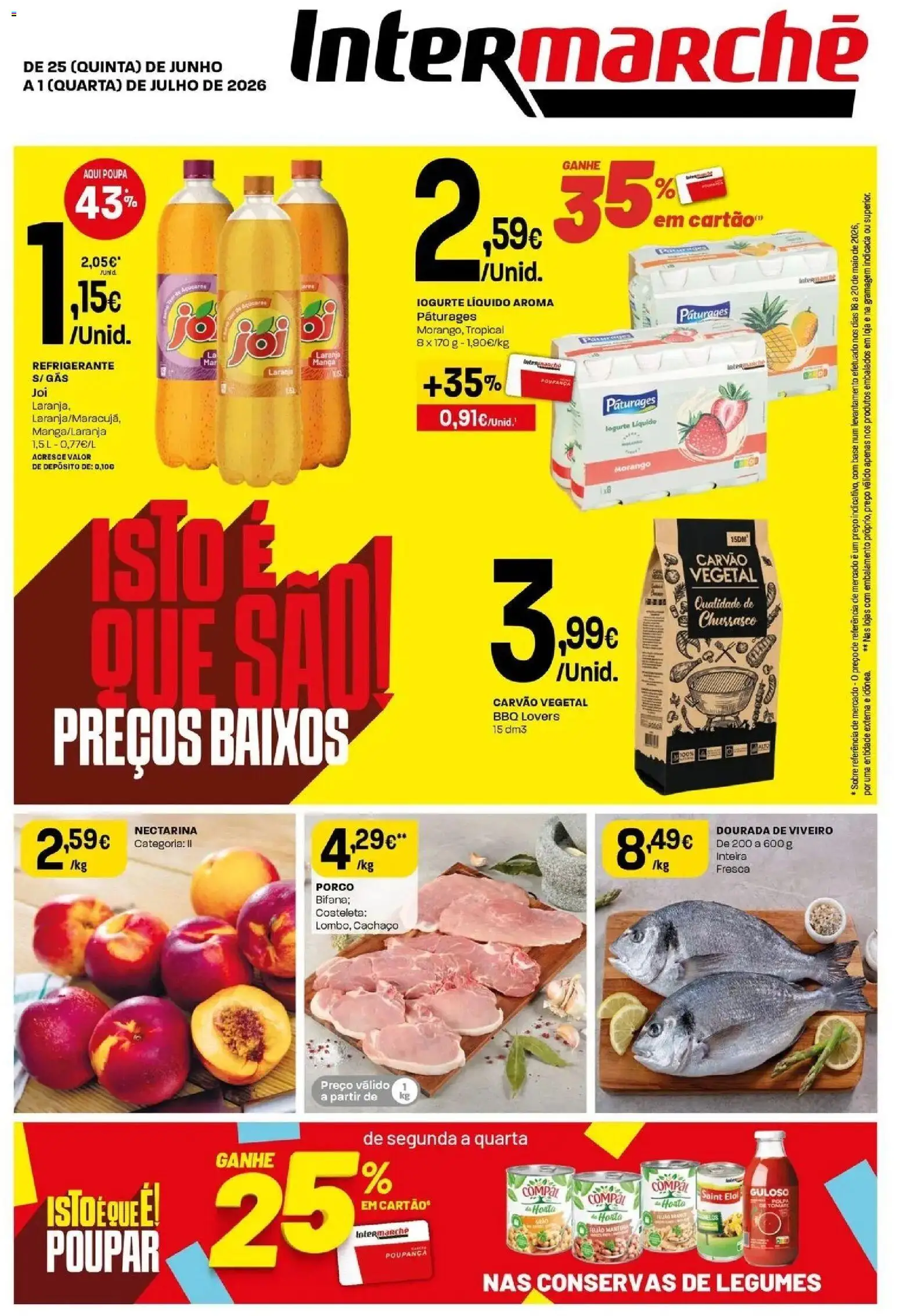 Intermarché - Isto é que são preços BAIXOS! │ válido de 25/06/2026 | Página: 1