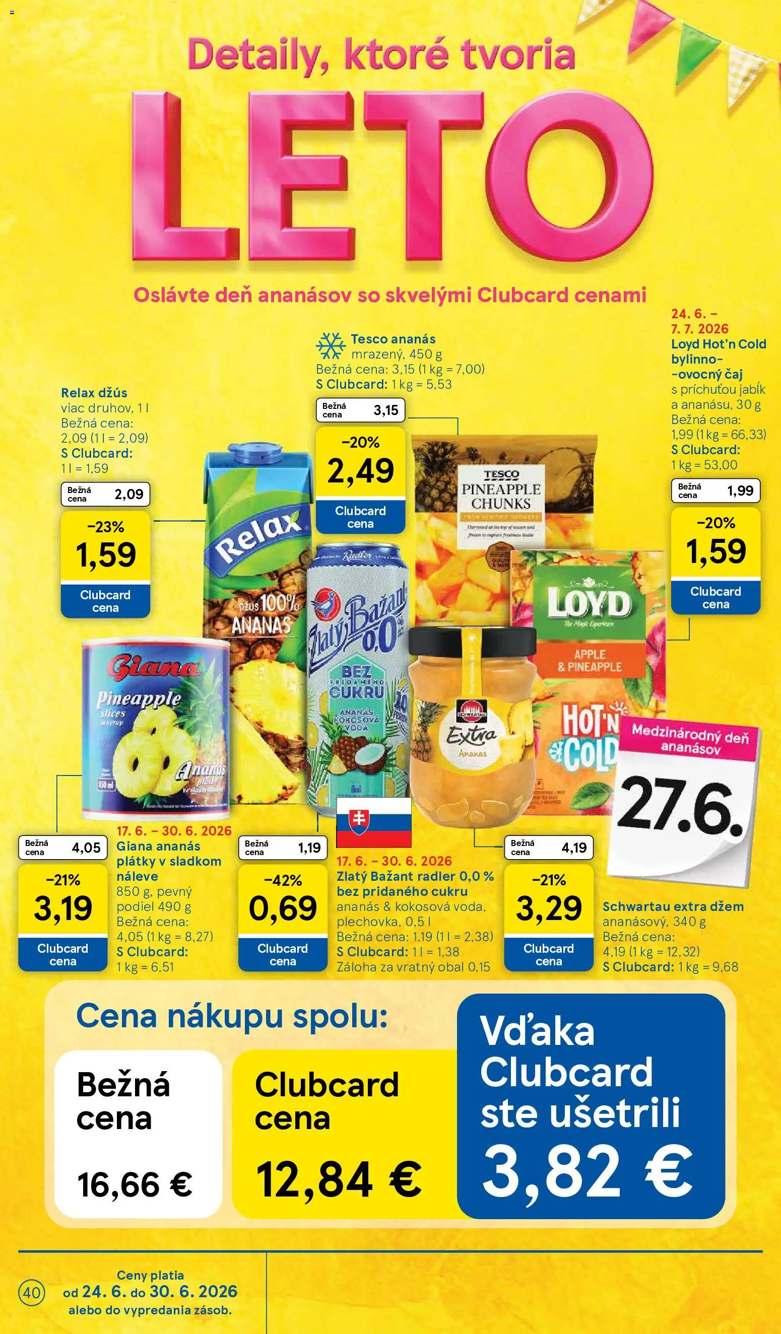 Nové Tesco akcie – leták je platný od 24.06.2026 | Strana: 40