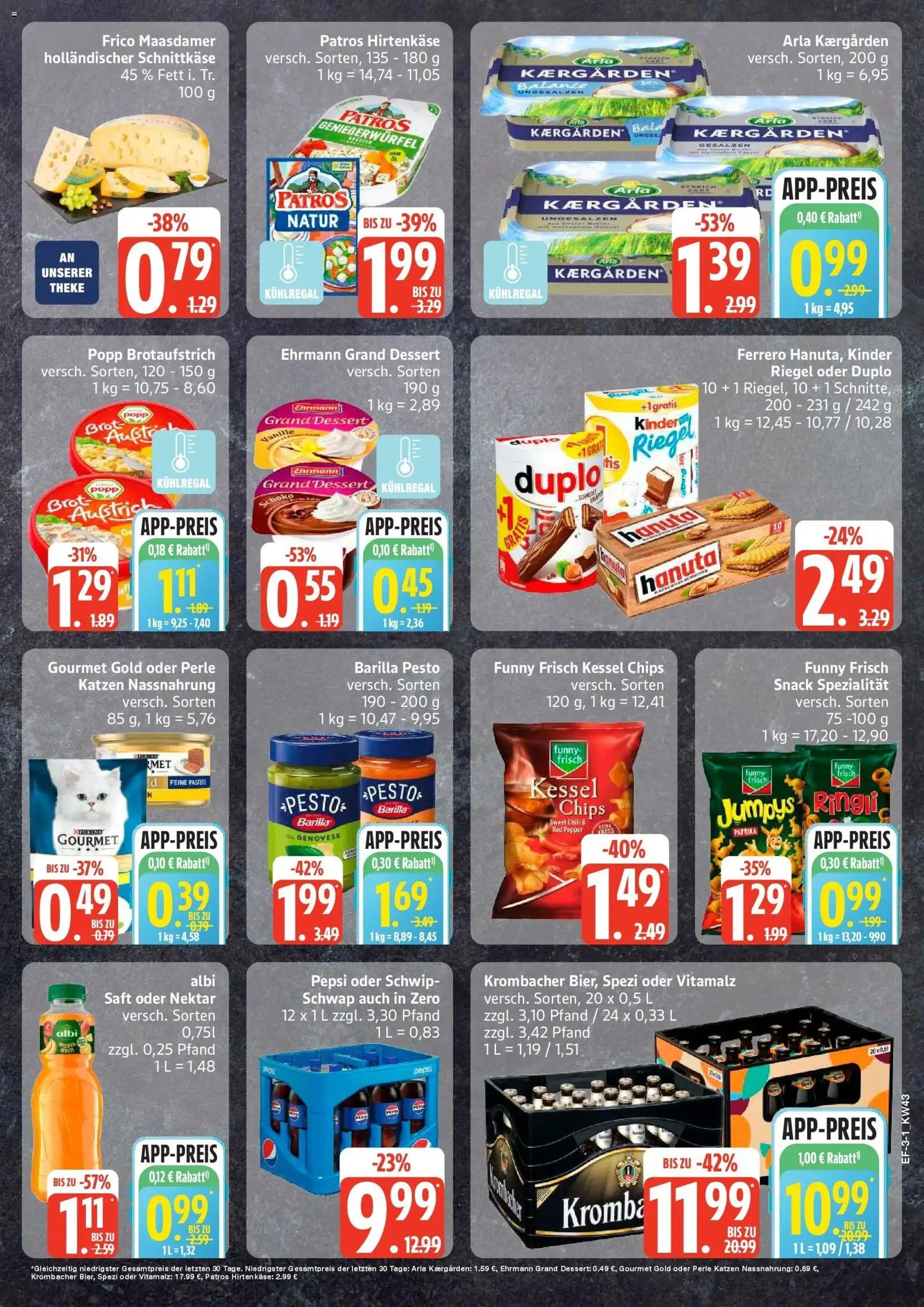 Edeka Prospekt Rendsburg (ab 19.10.2026) » Angebote Online | Seite: 3 | Produkte: Barilla, Theke, Ehrmann grand dessert, Chips