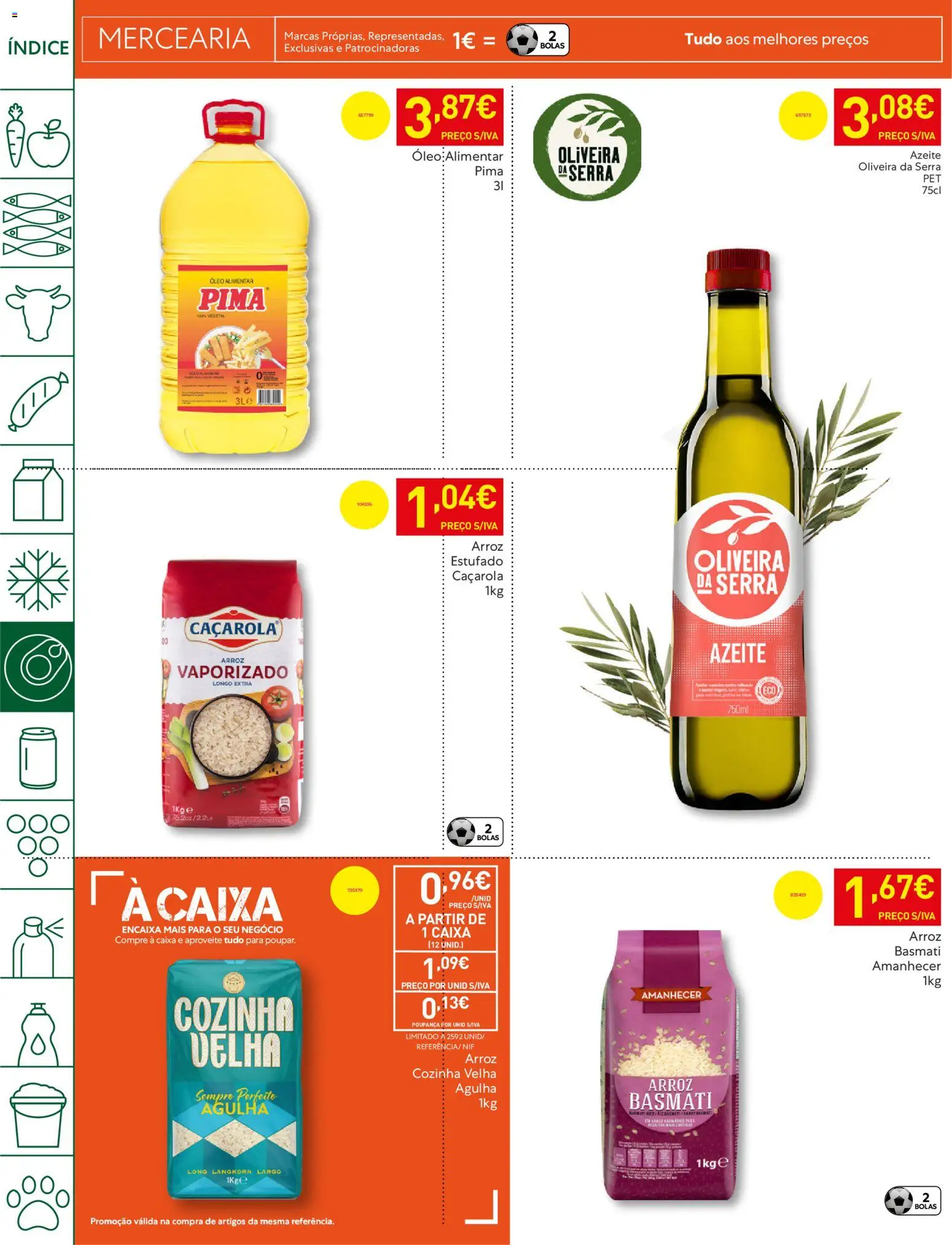 Recheio folheto │ válido de 14.04.2026 | Página: 18 | Produtos: Azeite, Caixa, Óleo, Arroz