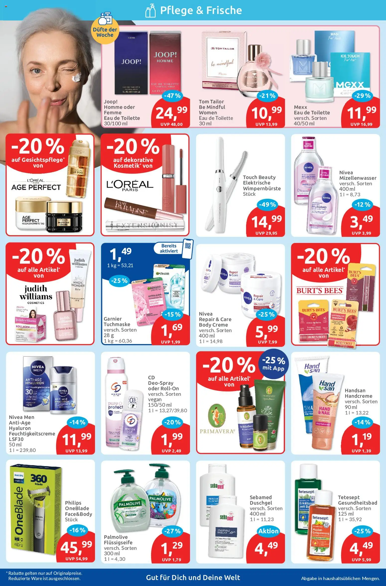 Budni Prospekt – gültig ab 05.10.2026 | Seite: 2 | Produkte: Creme, Mizellenwasser, Duschgel, Tuchmaske