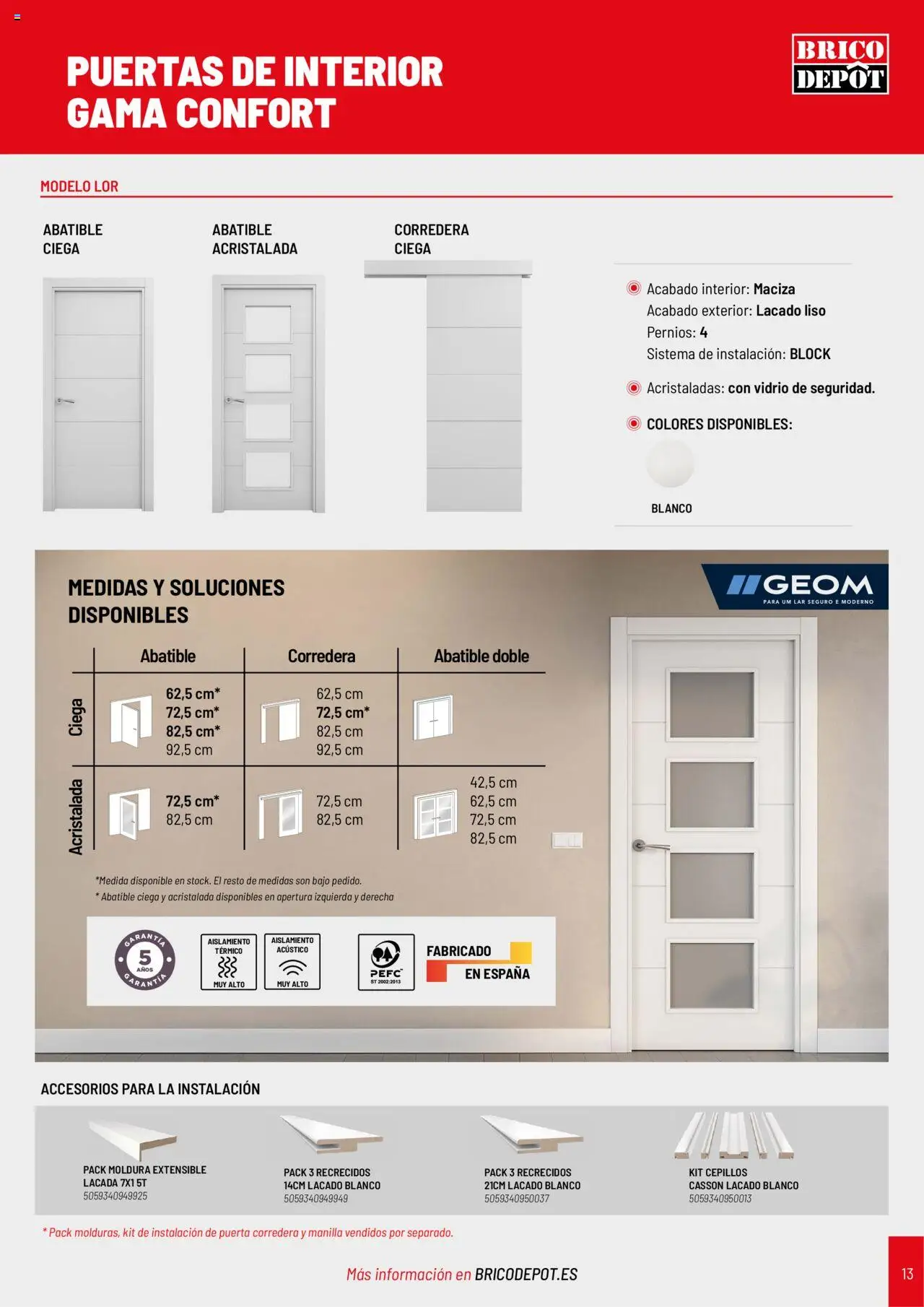 Brico Depôt Puertas y ventanas │ válido desde el 23/07/2025 | Página: 13 | Productos: Puertas