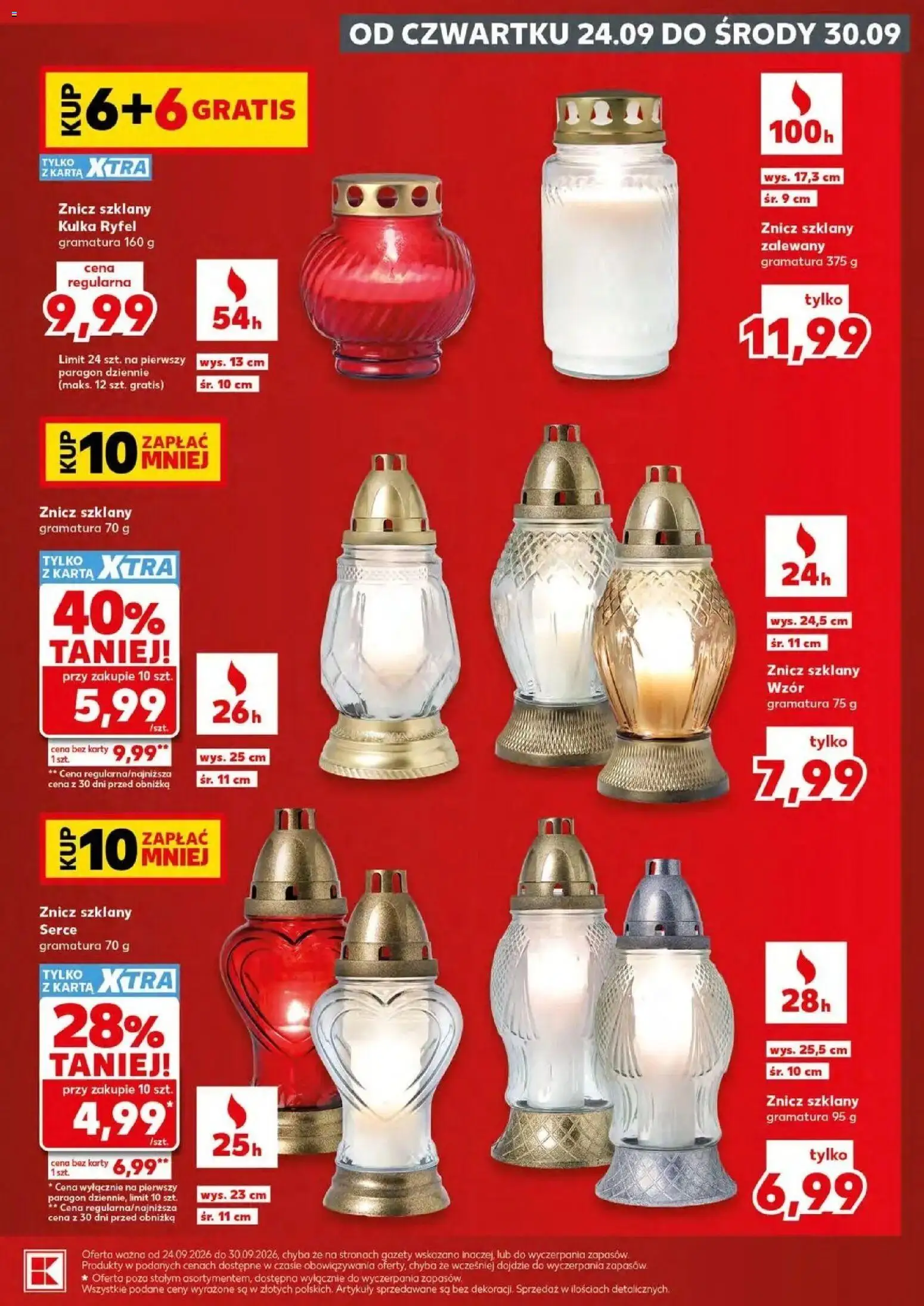 Kaufland gazetka - Znicze od 24.09.2026 - od jutra PDF | Strona: 3 | Produkty: Karta, Gazety