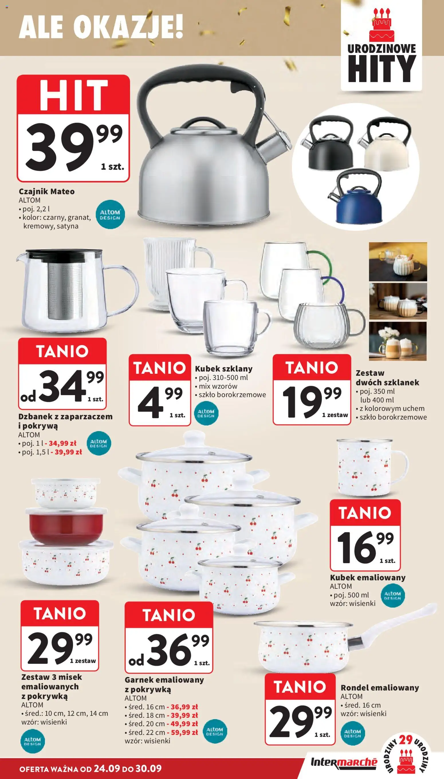 Intermarche gazetka od 24.09.2026 | Strona: 45 | Produkty: Dzbanek, Czajnik, Garnek