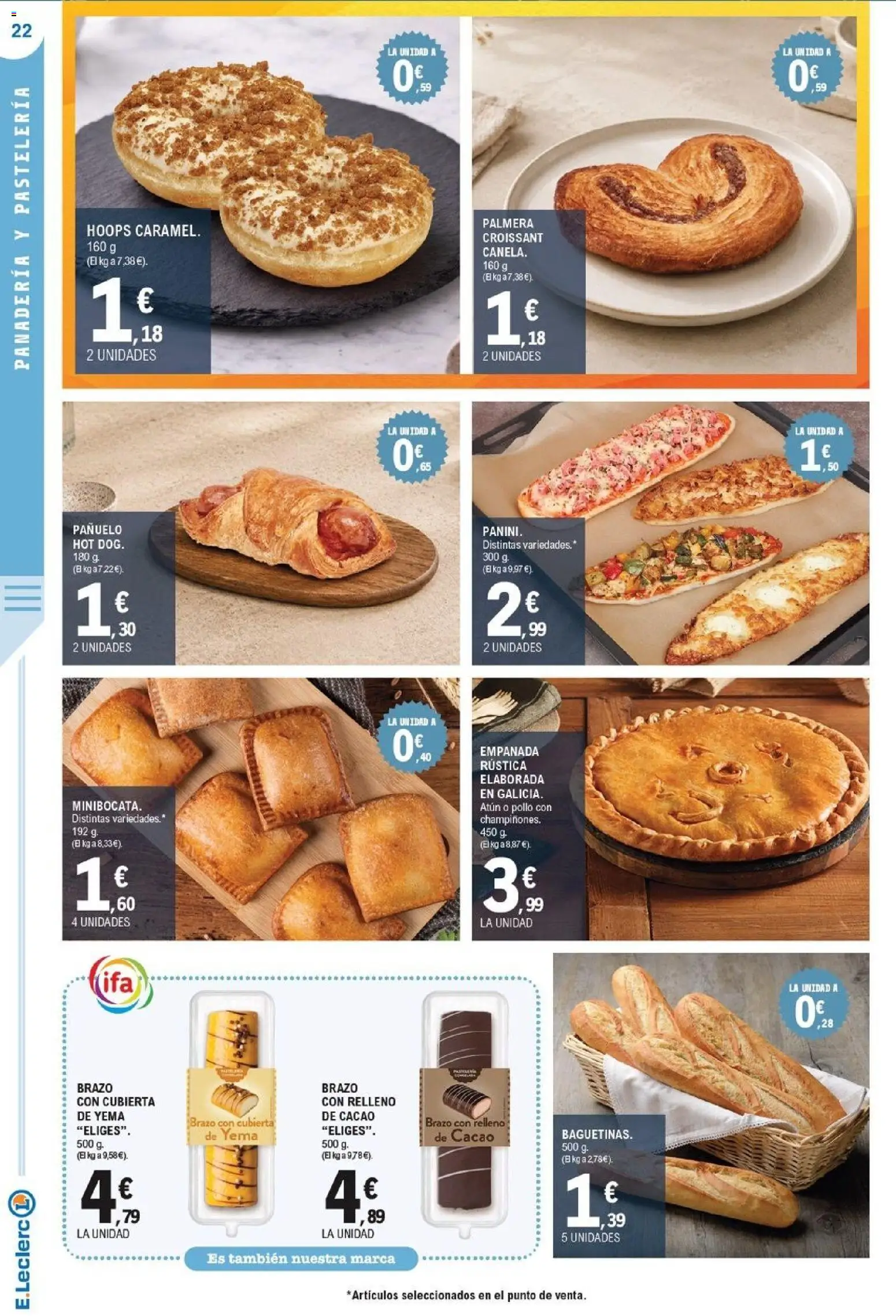 E.Leclerc Miranda de Ebro │ válido desde el 23/09/2026 | Página: 22 | Productos: Atún, Croissant, Cacao, Pollo