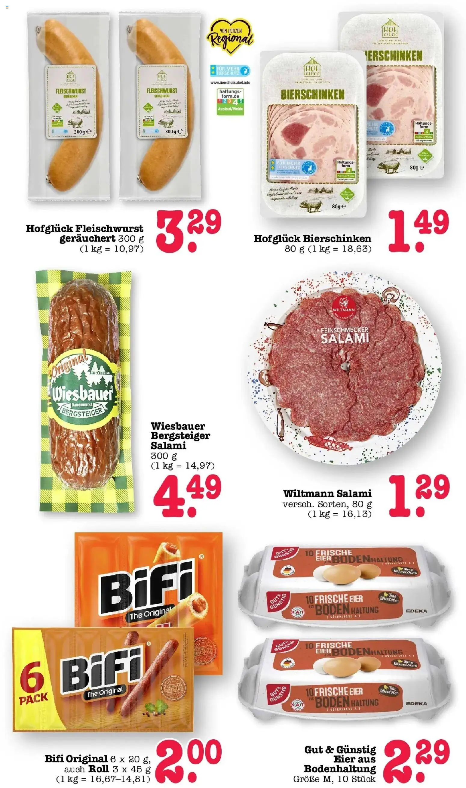 E center Prospekt Achern (ab 24.08.2026) zum Blättern | Seite: 30 | Produkte: Eier, Bifi, Salami