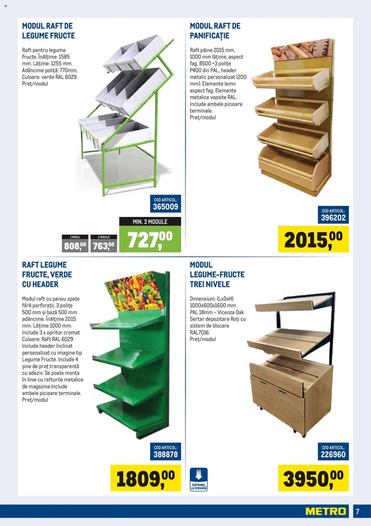Noul catalog Metro – valabil de la 01.07.2026 | Pagină: 7 | Produse: Raft, Pâine, Legume, Fructe