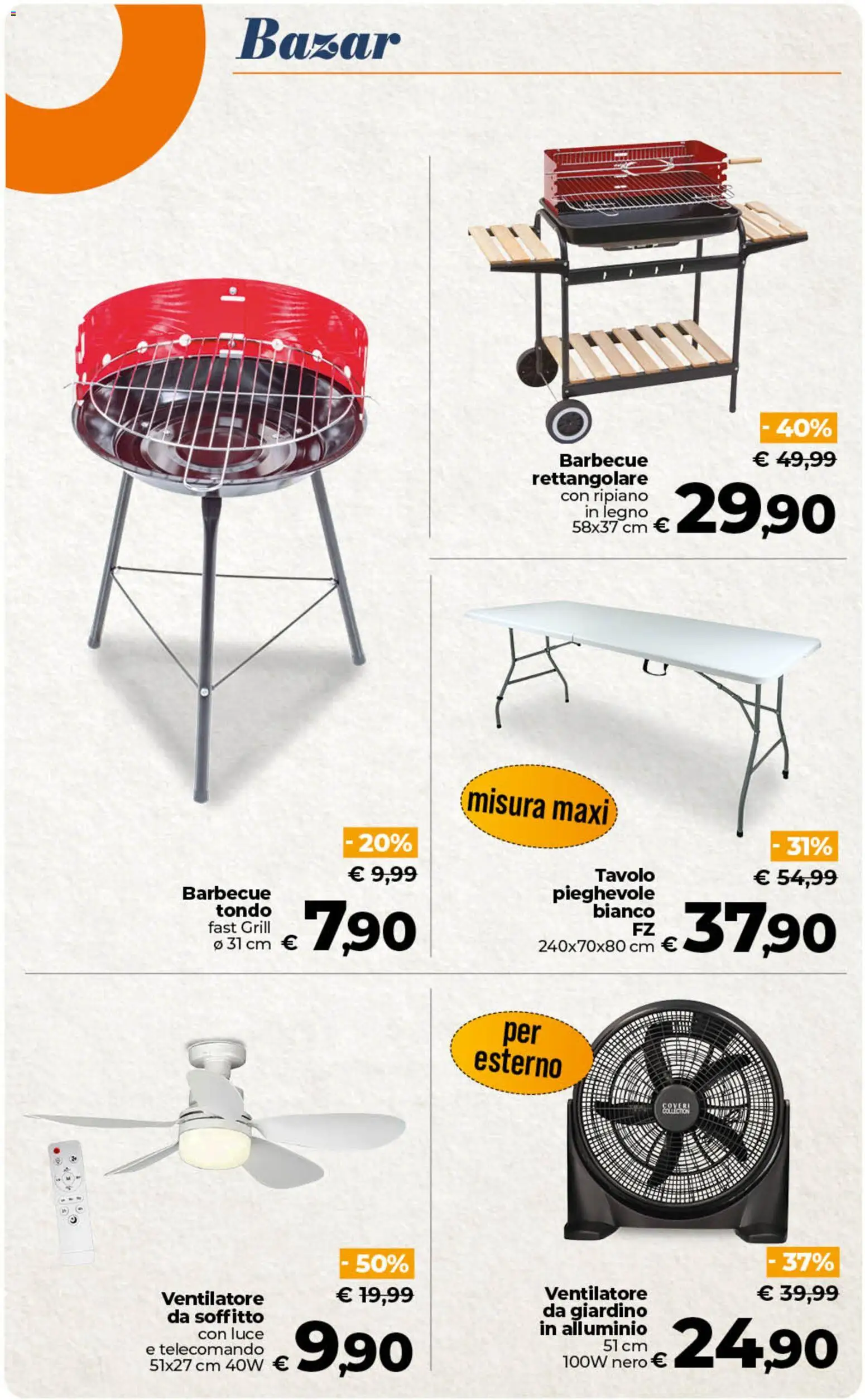 Volantino Ipercoop del 11/08/2026 | Pagina: 56 | Prodotti: Ripiano, Telecomando, Alluminio, Tavolo