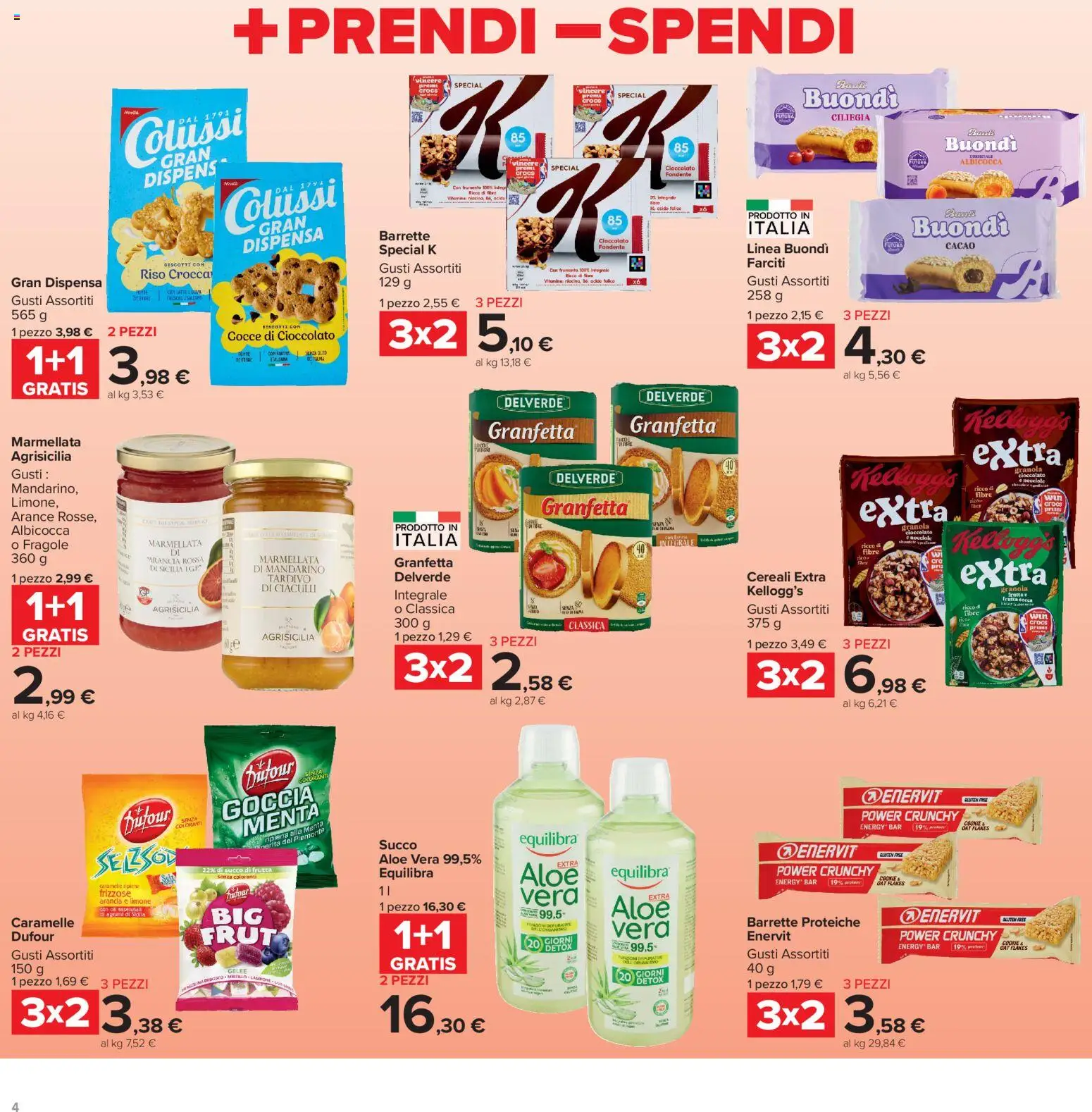 Volantino Carrefour del 13/07/2026 | Pagina: 4 | Prodotti: Riso, Caramelle, Fragole, Menta
