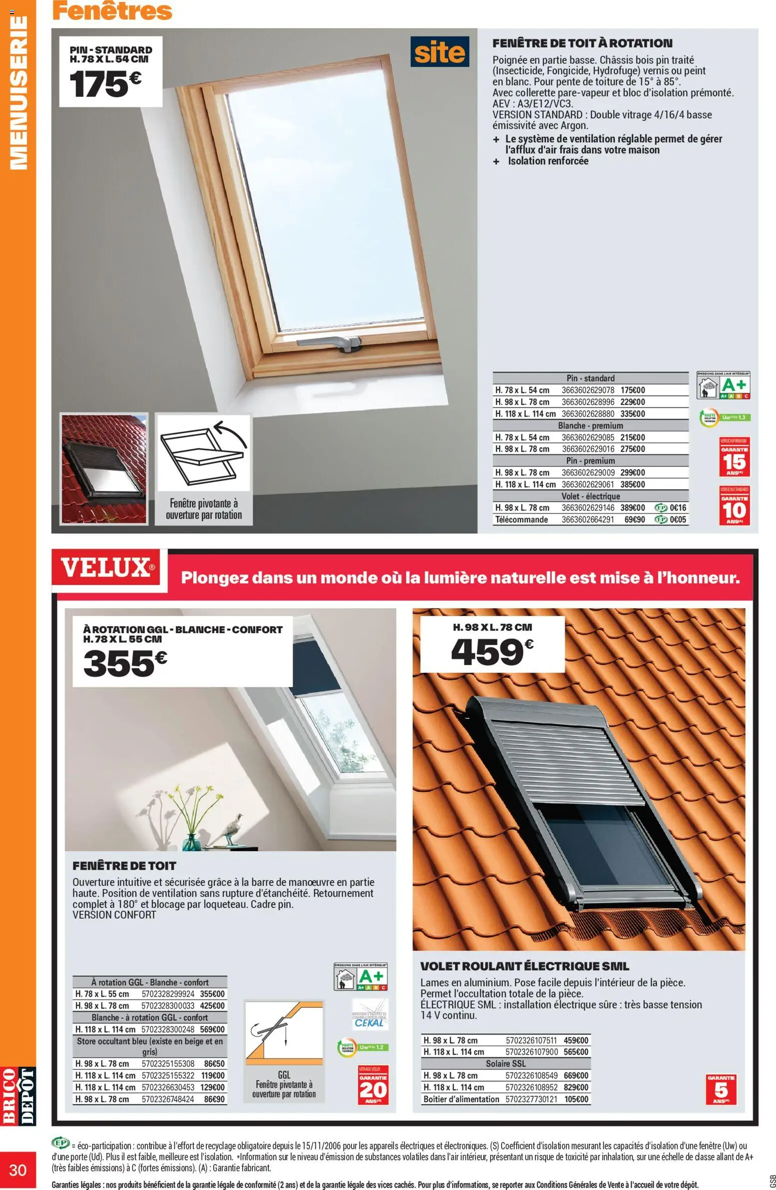 {H1} | Page: 30 | Produits: Porte, Store, Télécommande, Cadre