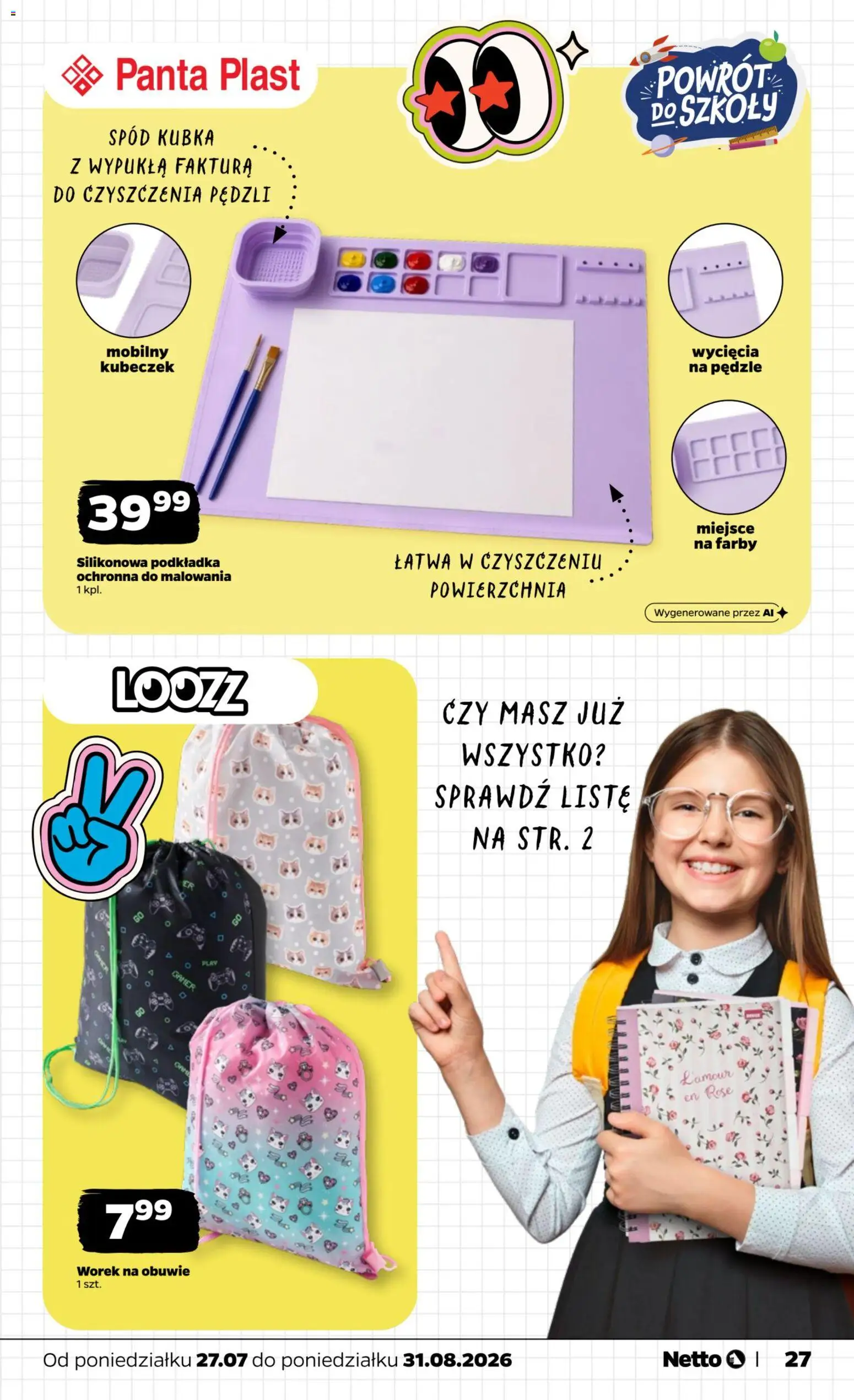 Netto gazetka - Powrót do szkoły od 27.07.2026 | Strona: 27
