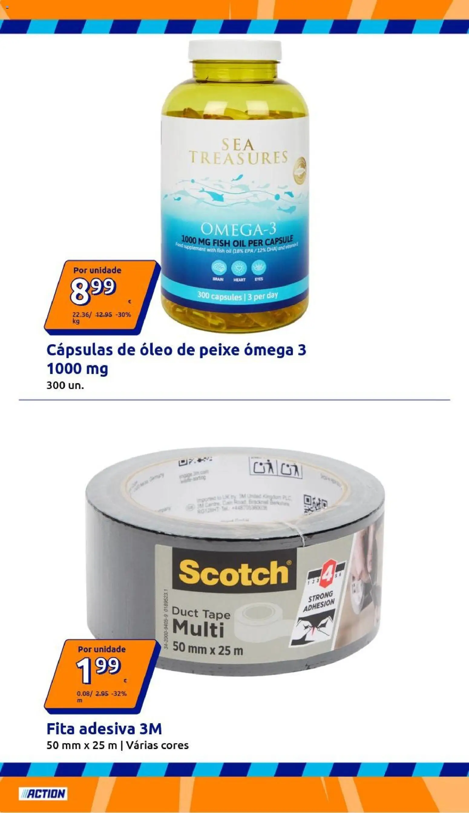 Action folheto │ válido de 27.05.2026 | Página: 16 | Produtos: Ômega 3, Óleo, Peixe