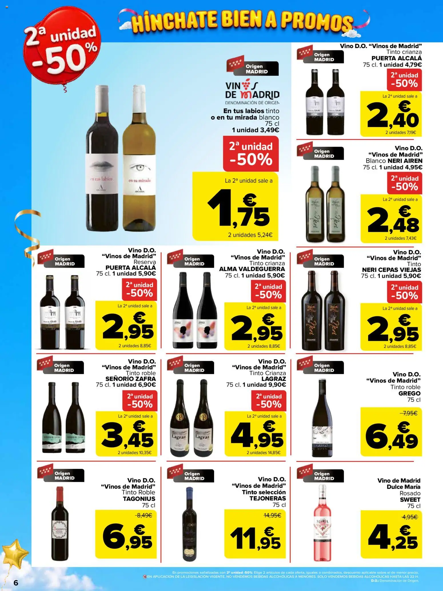 Carrefour folleto Madrid │ válido desde el 14/10/2026 | Página: 6 | Productos: Dulce, Vino, Bebidas