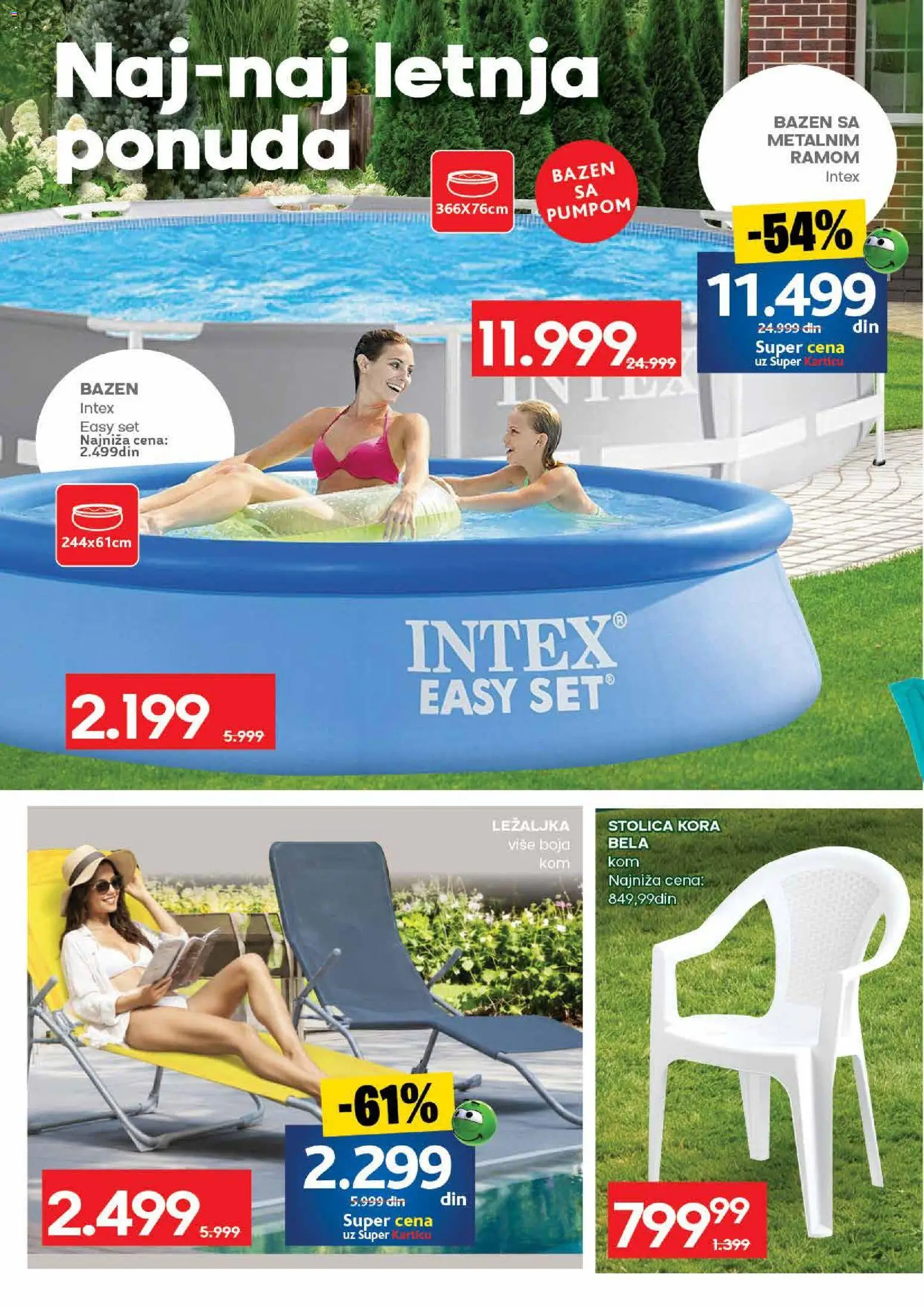 Mercator katalog - važi od 06.08.2026 | Strana: 54 | Proizvode: Ležaljka, Stolica