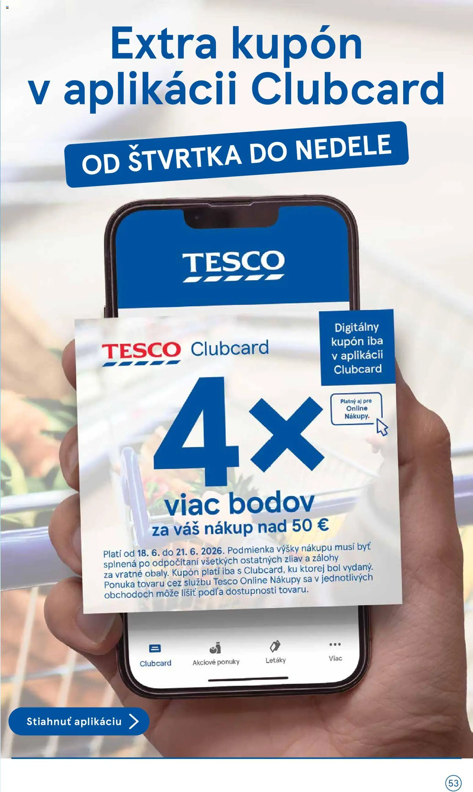 Nové Tesco akcie – leták je platný od 17.06.2026 | Strana: 53