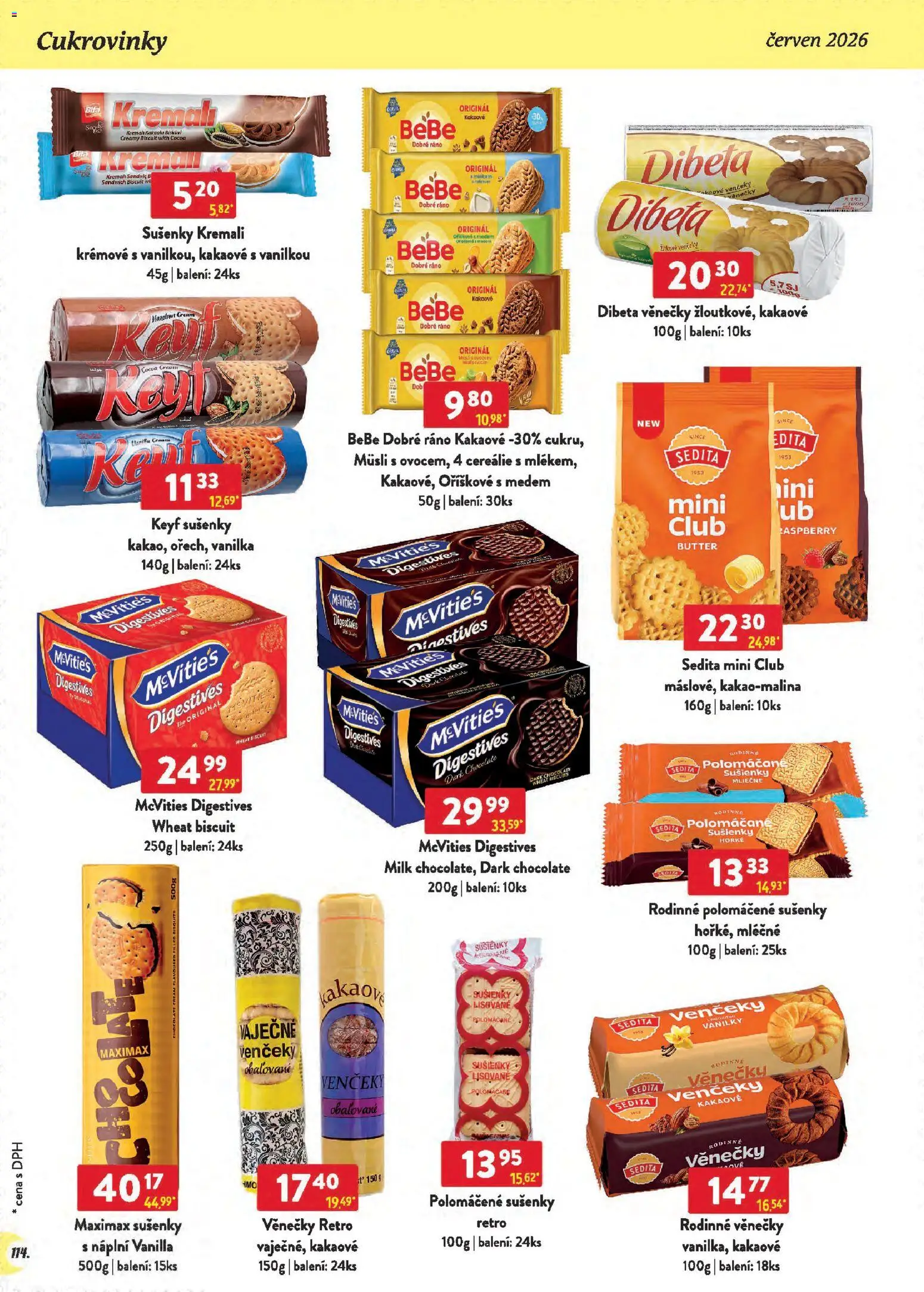 Astur & Qanto leták - Velkoobchod 06/2026 od 01.06.2026 | Strana: 114 | Produkty: Cereálie, Müsli, Bebe, Sušenky