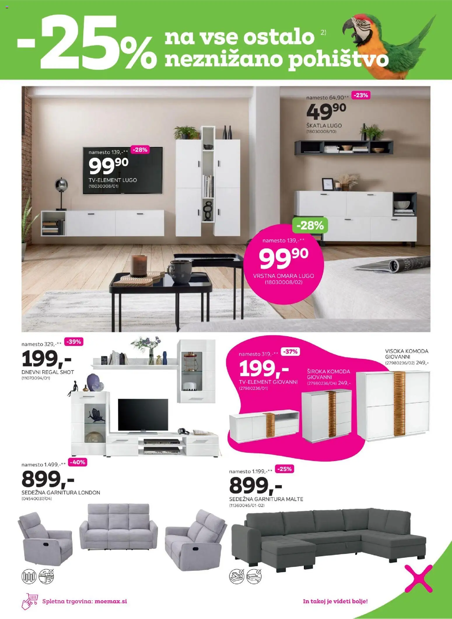 Novi Mömax katalog ponudbe – veljaven od 29.06.2026 | Stran: 3 | Izdelki: Pohištvo, Omara, Sedezna garnitura, Skatla
