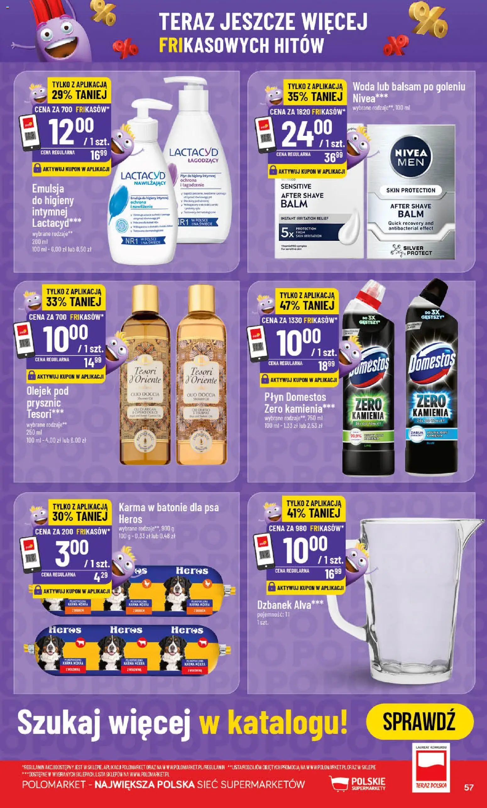 POLOmarket gazetka od 17.06.2026 | Strona: 57 | Produkty: Dzbanek, Domestos, Balsam po goleniu, Woda