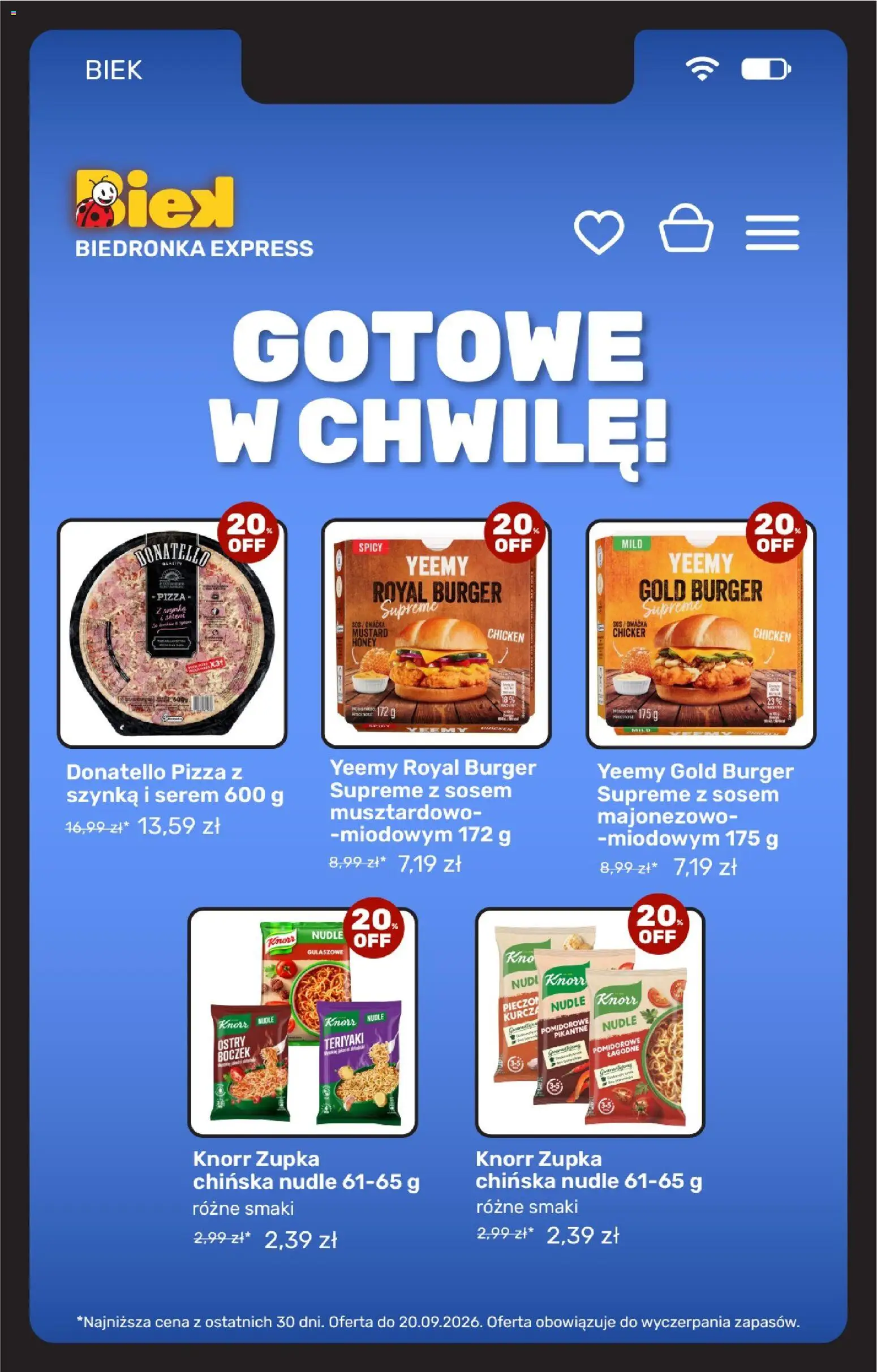 Biedronka gazetka - Biek od 19.09.2026 | Strona: 13 | Produkty: Szynka, Burger, Pizza, Donatello pizza