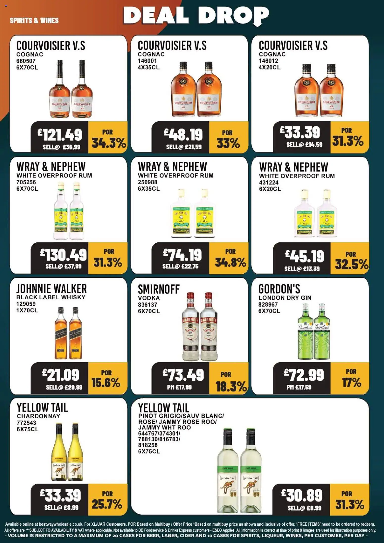 {H1} | Page: 8 | Products: Cider, Rum, Gin, Vodka