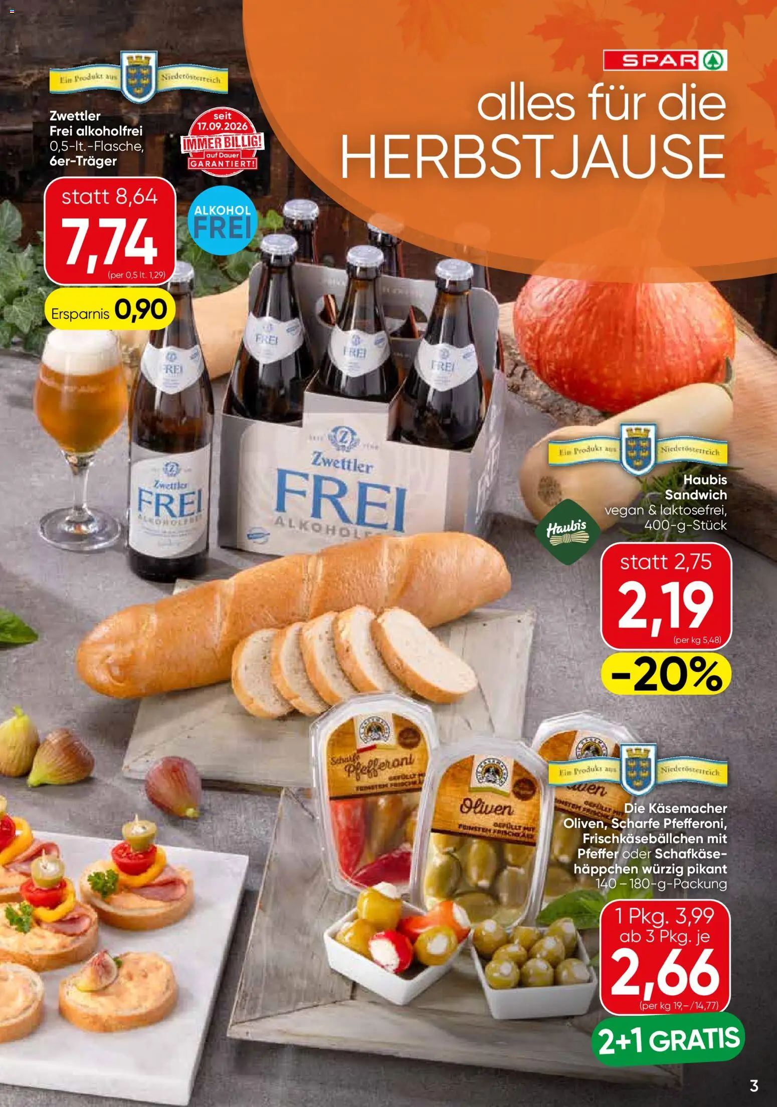 SPAR Gourmet Nahe liegendes bei gültig ab 08.10.2026 | Seite: 3 | Produkte: Pfeffer, Oliven