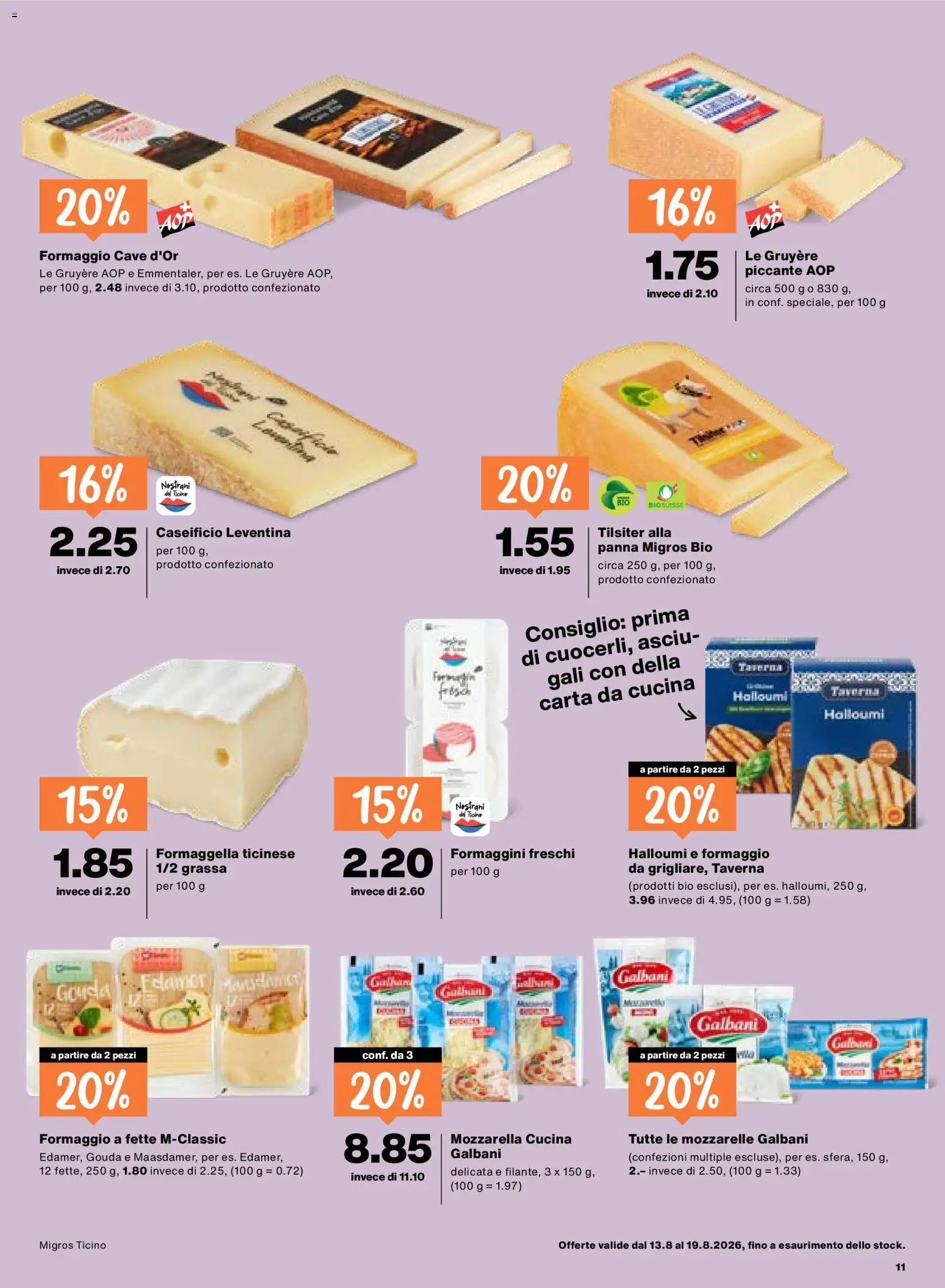 Migros aktionen IT – gültig ab 13.08.2026 | Seite: 11 | Produkte: Gouda