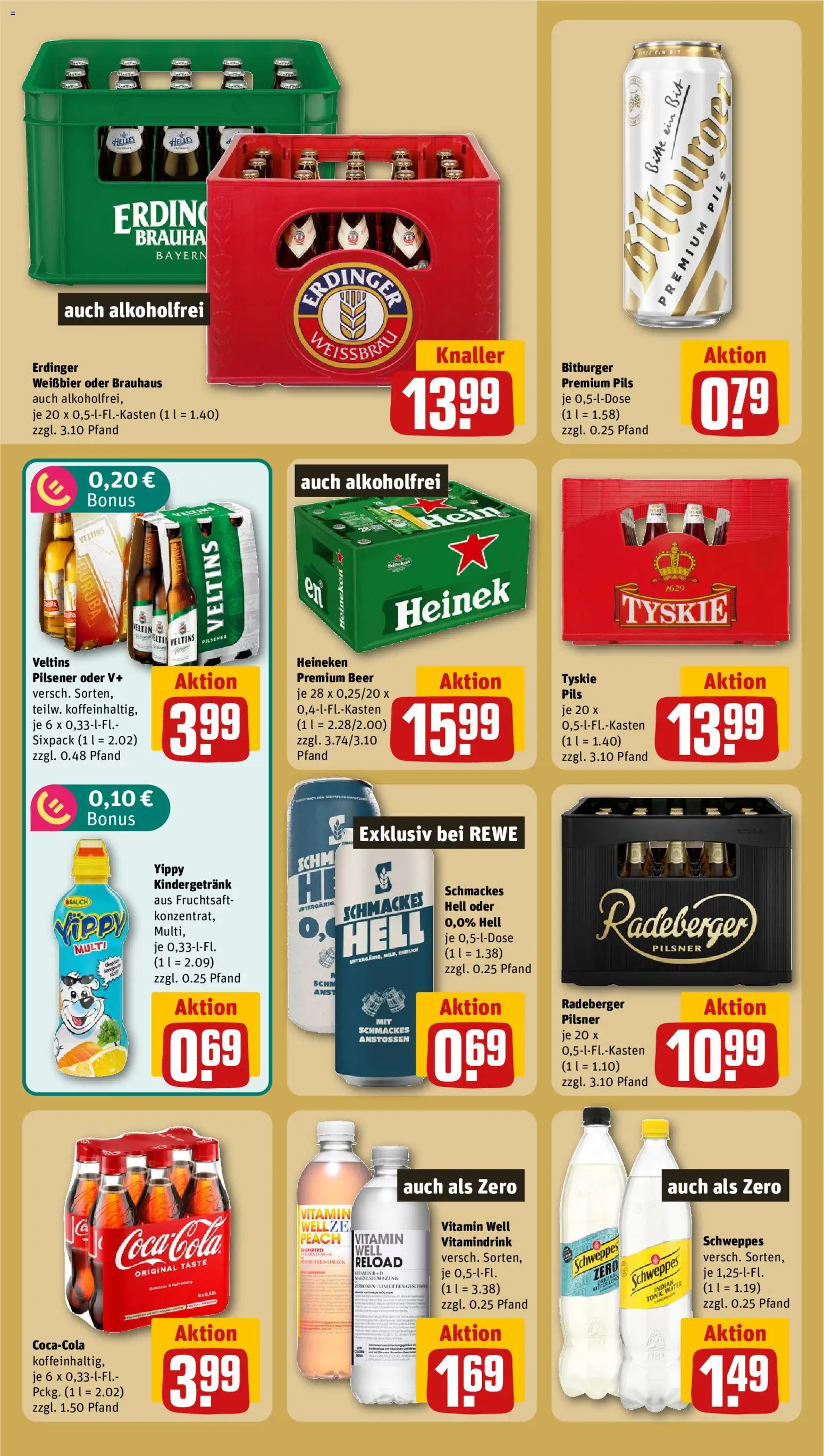 Rewe ihr Kaufpark Prospekt – gültig ab 17.08.2026 | Seite: 15 | Produkte: Bitburger, Weißbier, Heineken, Fruchtsaft