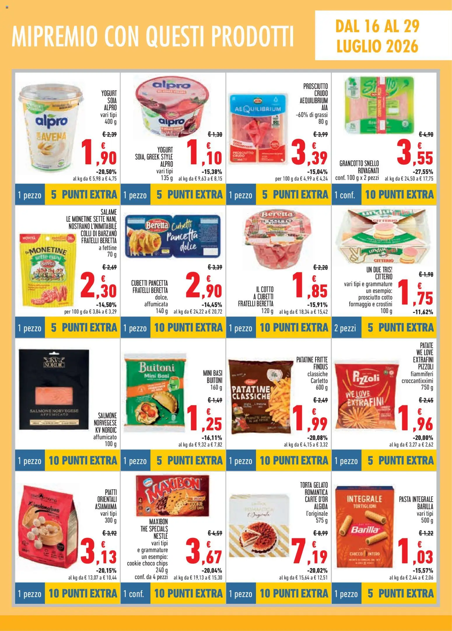 Volantino Conad del 16/07/2026 | Pagina: 5 | Prodotti: Prosciutto Crudo, Pancetta, Prosciutto, Torta
