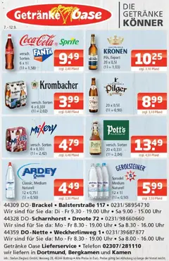 Angebote - Getränke Oase: Getränkeangebote ab 07.09.2026 gültig