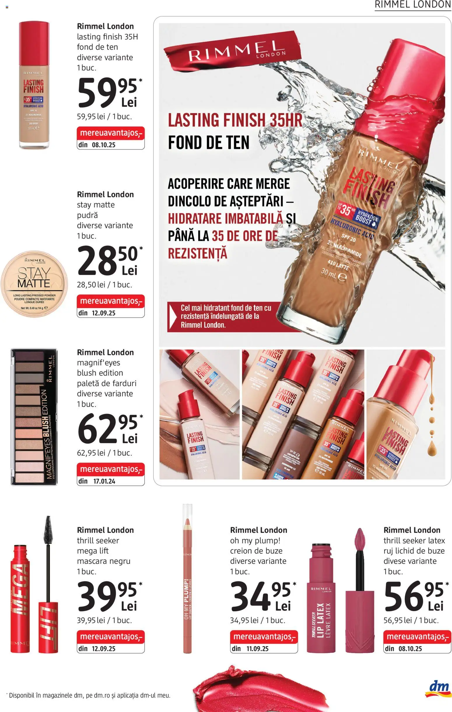 Noul catalog DM drogeriemarkt – valabil de la 02.04.2026 | Pagină: 15 | Produse: Fond de ten, Pudră, Blush, Mascara