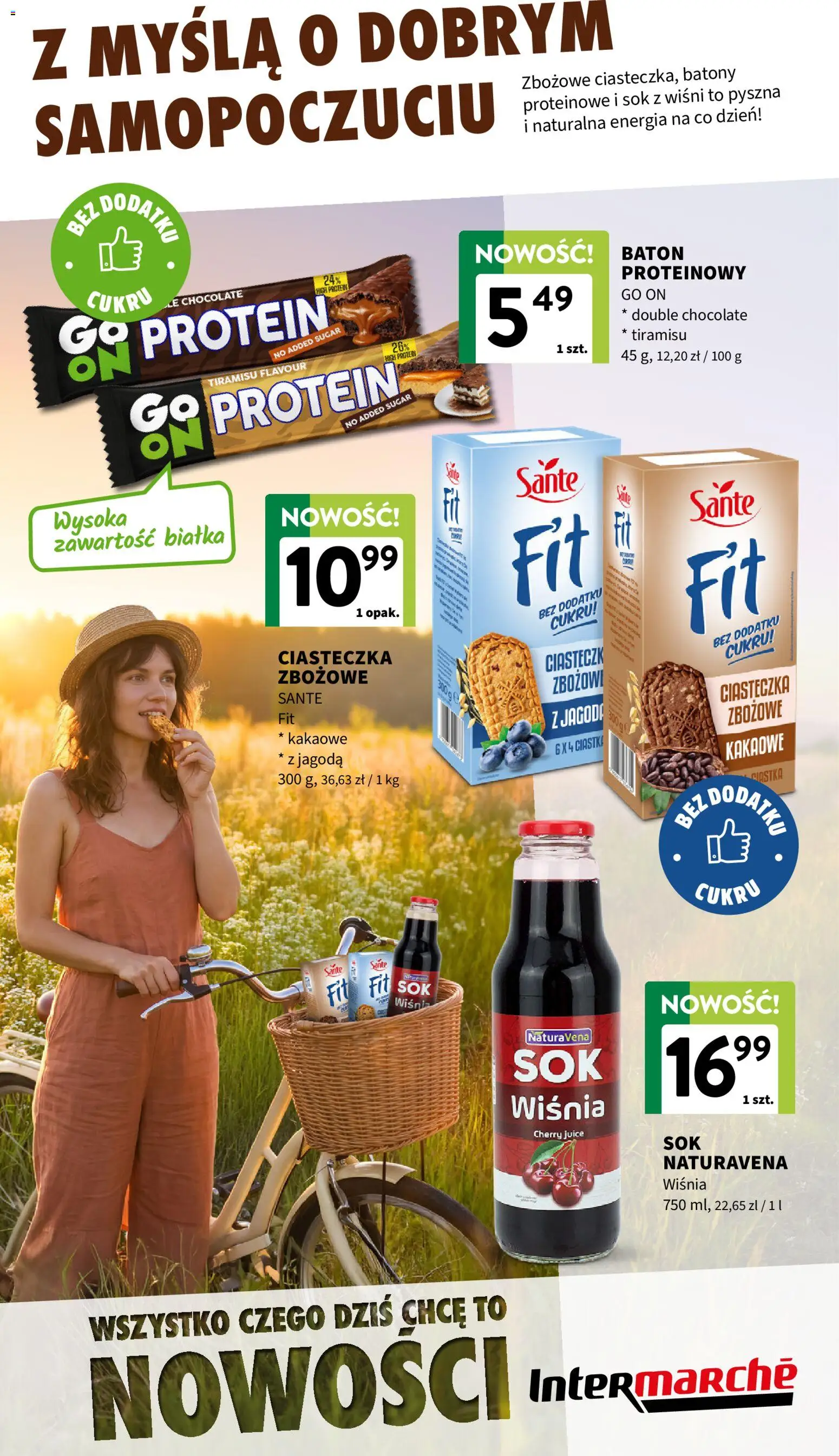 Intermarche gazetka - Nowości od 02.06.2026 | Strona: 8 | Produkty: Baton, Sok, Ciastka, Ciasteczka