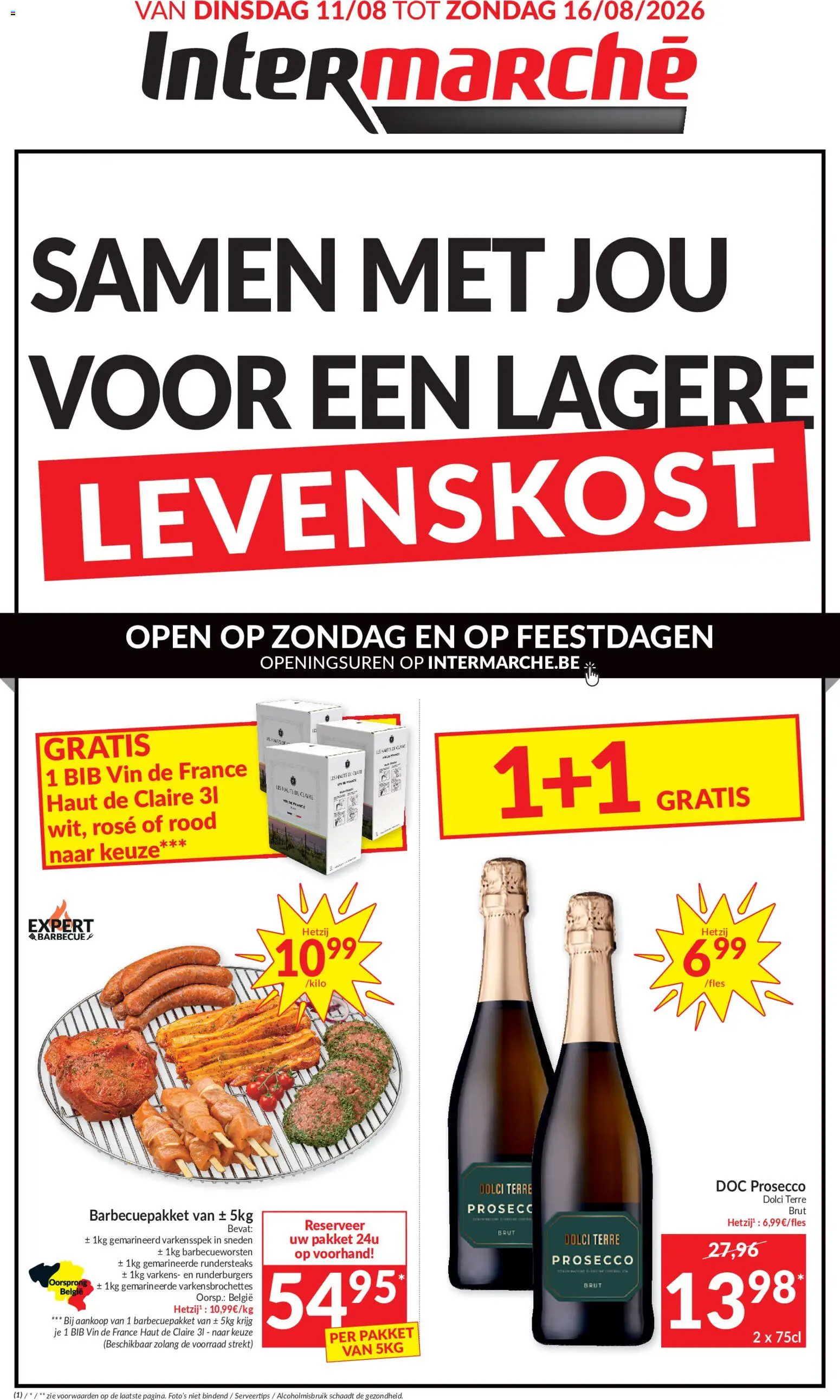 {H1} | Pagina: 1 | Producten: Prosecco, Rundersteaks, Barbecue