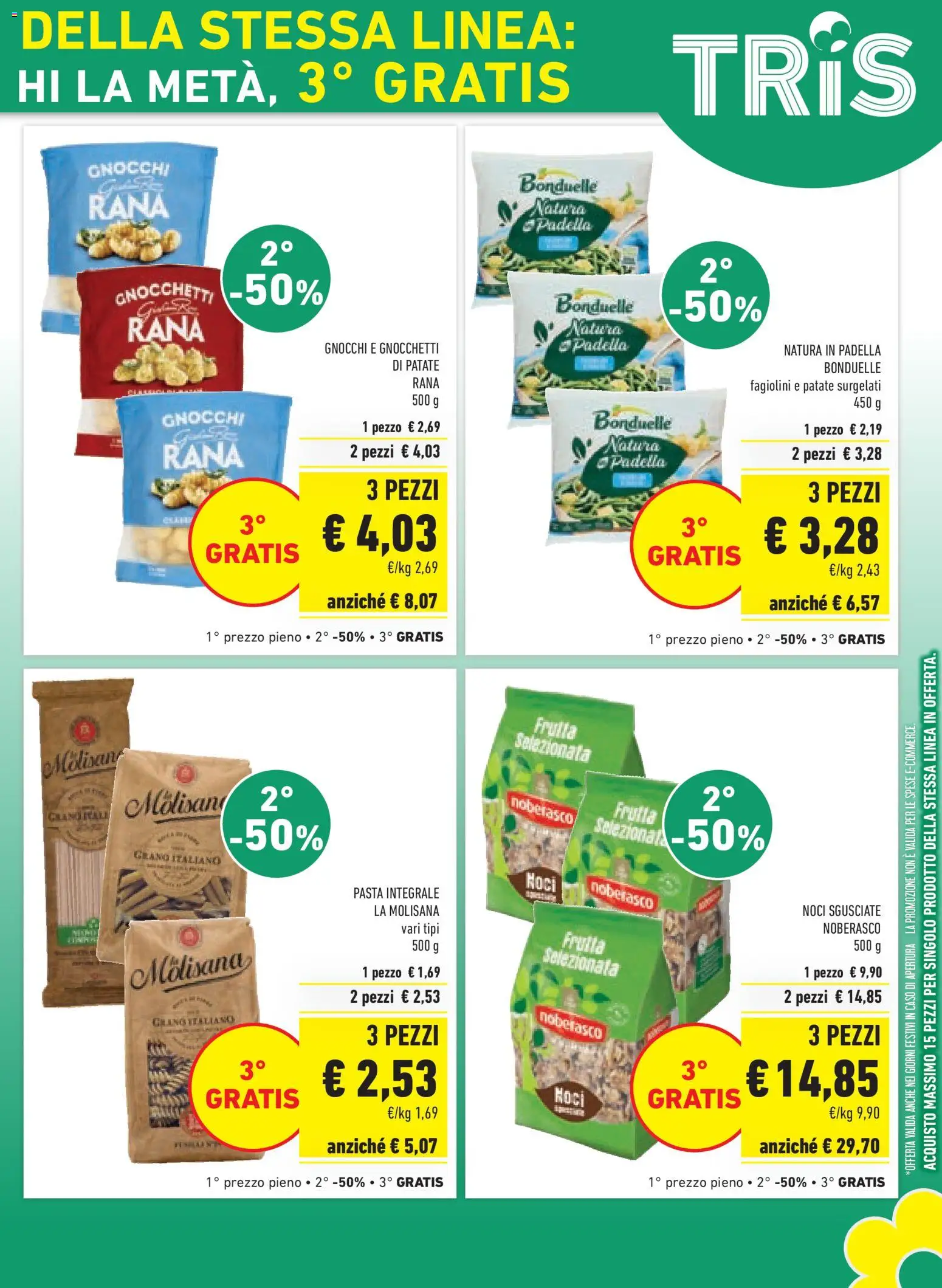 Volantino Conad del 23/09/2026 | Pagina: 7 | Prodotti: Frutta, Pasta, Noci, Padella