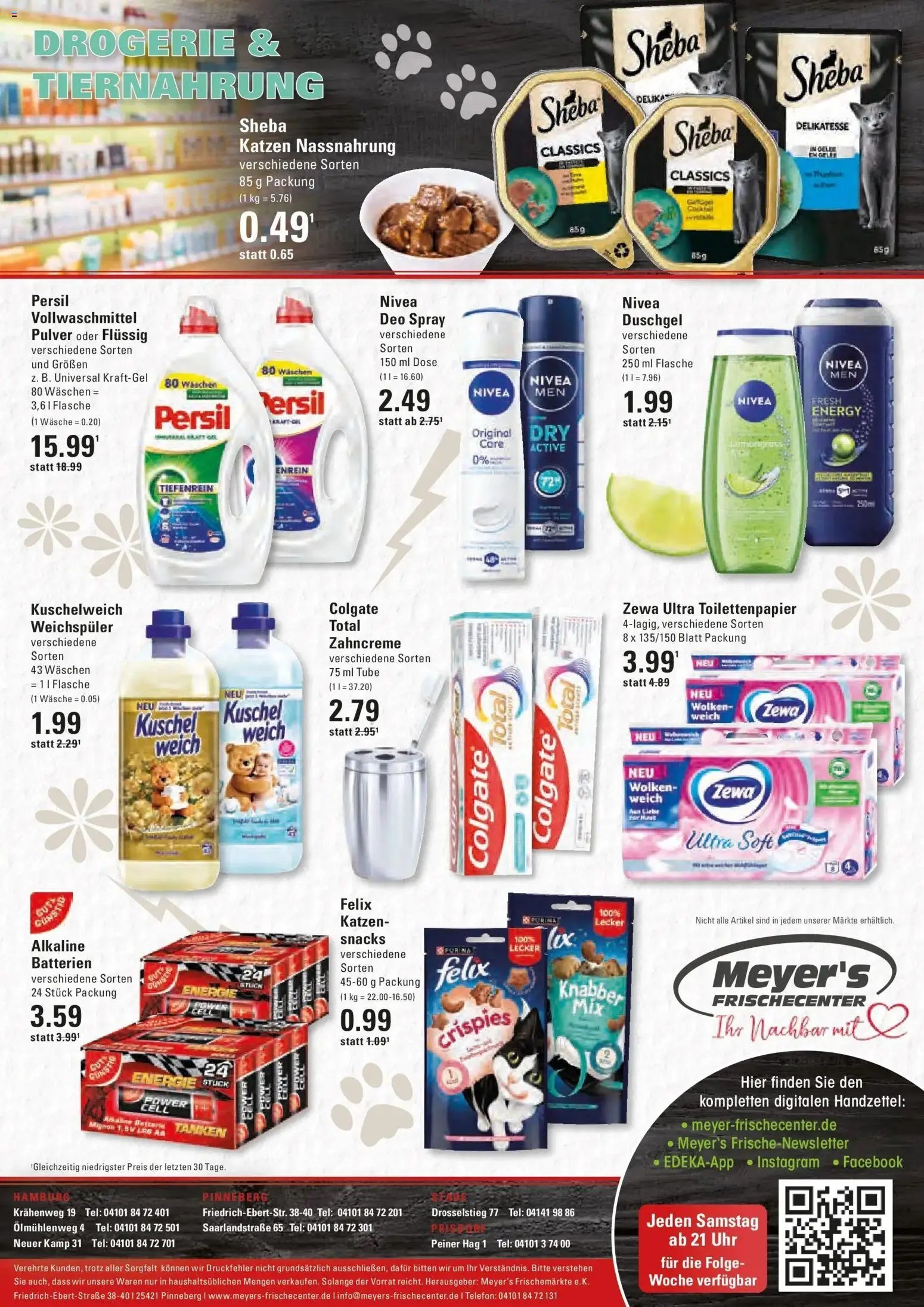 Edeka Prospekt Hamburg (ab 28.09.2026) » Angebote Online | Seite: 16 | Produkte: Sheba, Duschgel, Weichspüler, Telefon