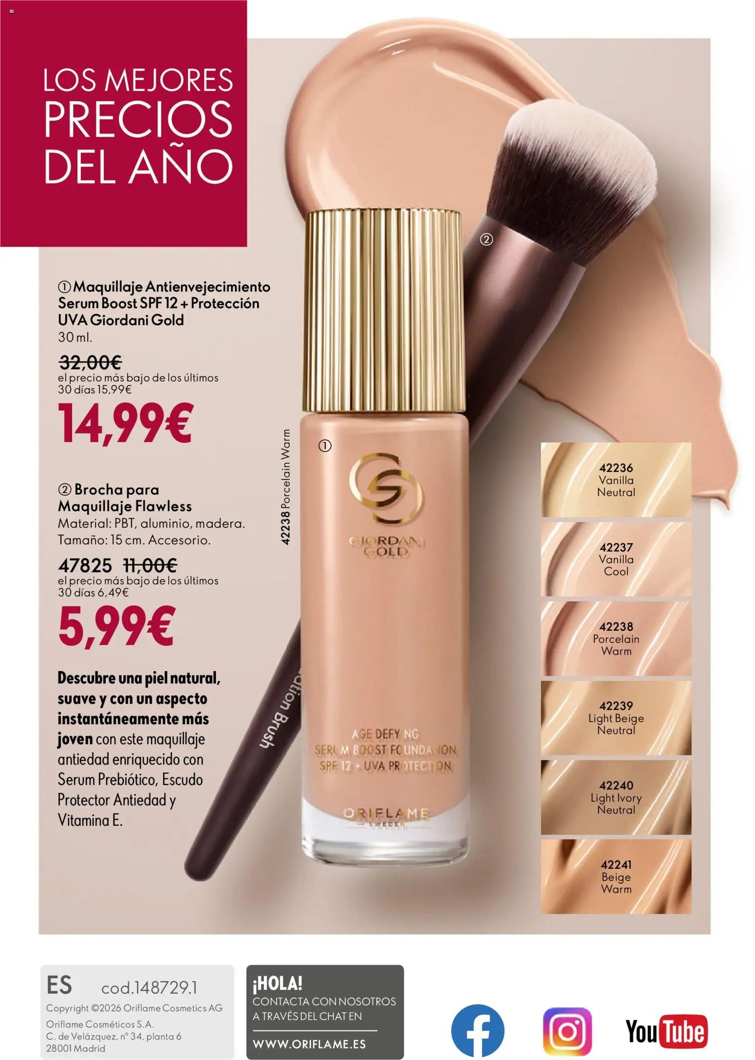 Oriflame - Catálogo Campaña 4 │ válido desde el 11.03.2026 | Página: 164 | Productos: Maquillaje, Sérum, Brocha