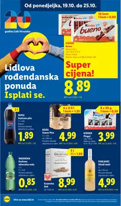 RADENSKA Gazirana mineralna voda, 1.5 l - Pregled kataloga iz trgovine Lidl, vrijedi od 19.10.2026 | Stranica: 6