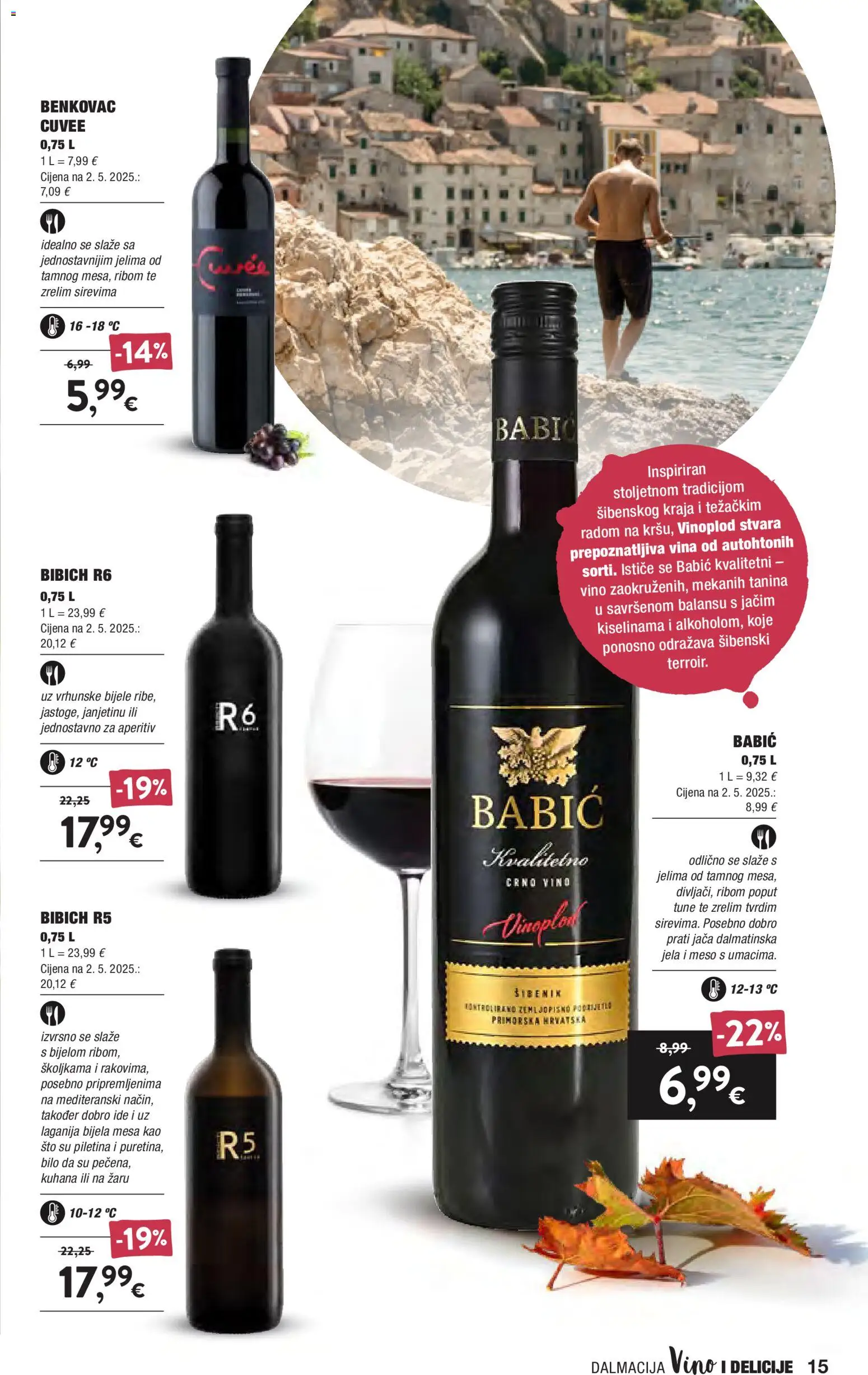 Interspar katalog | vrijedi od 16.09.2026 | Stranica: 15 | Proizvodi: Aperitiv, Meso, Vino, Crno vino