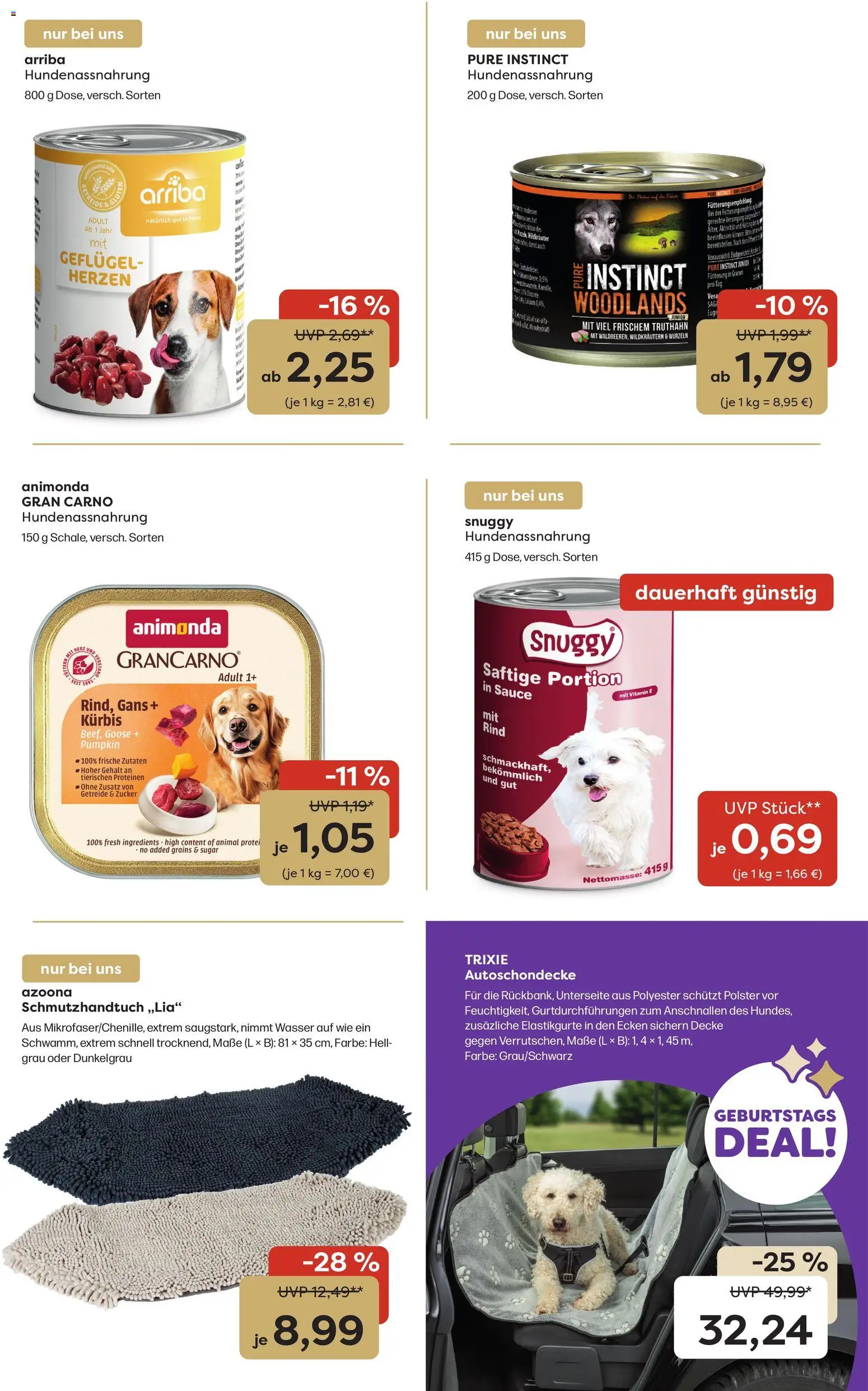 Zoo & co Prospekt – gültig ab 28.09.2026 | Seite: 4 | Produkte: Decke, Wasser, Kürbis, Getreide