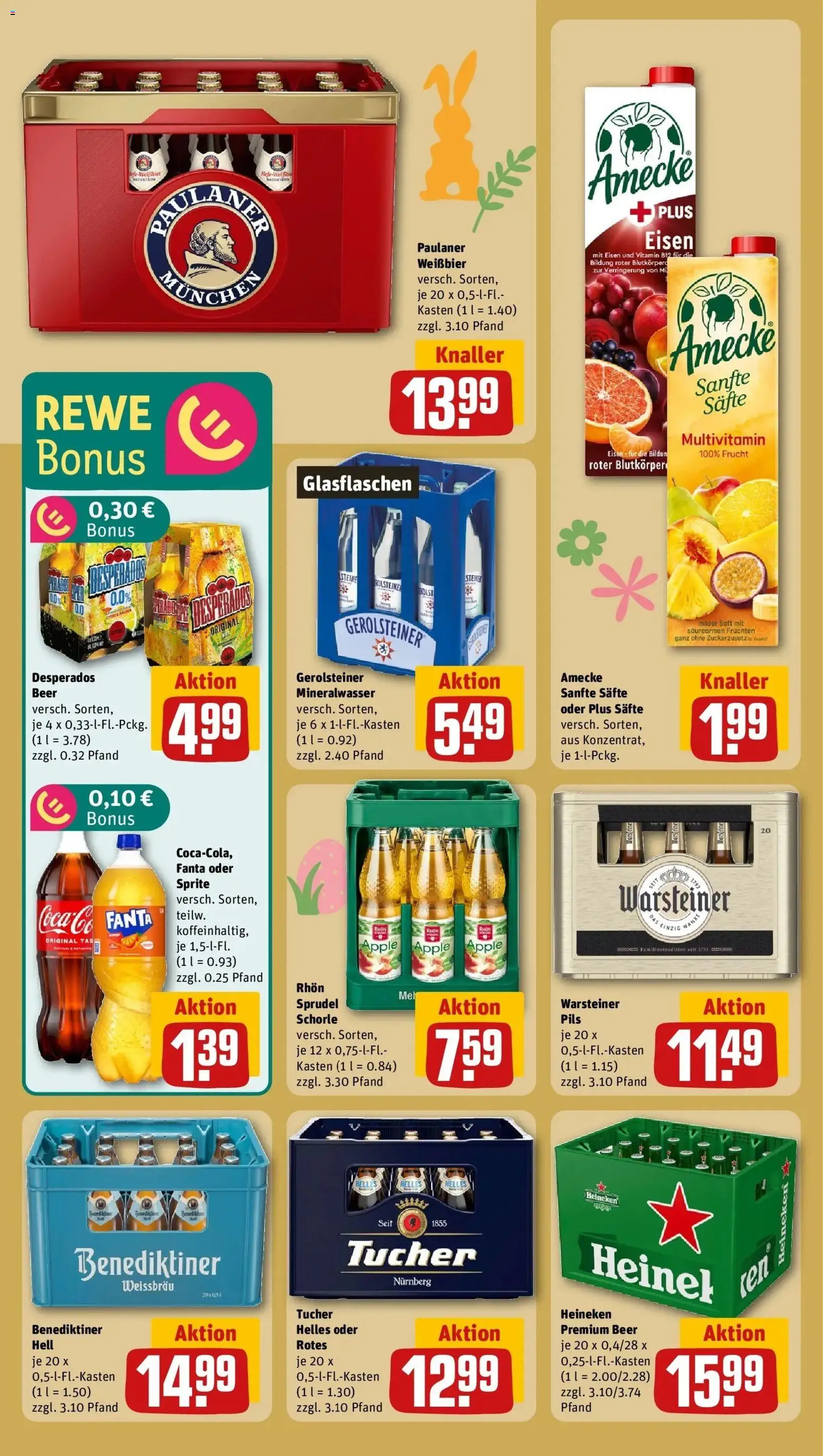 Rewe Prospekt Neunburg Vorm Wald	 – gültig ab 15.03.2026 | Seite: 22 | Produkte: Sprite, Pils, Warsteiner, Desperados