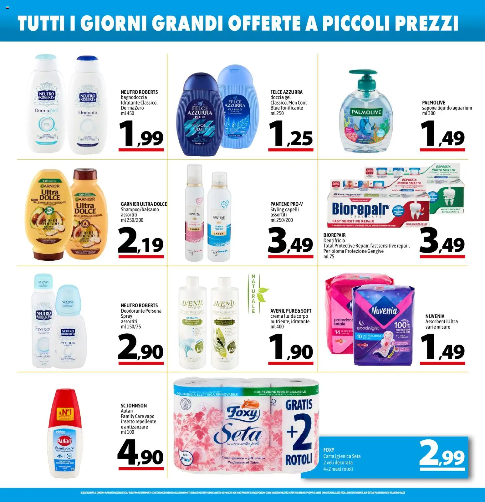 Volantino A&O del 06/08/2026 | Pagina: 14 | Prodotti: Balsamo, Avocado, Olio, Doccia