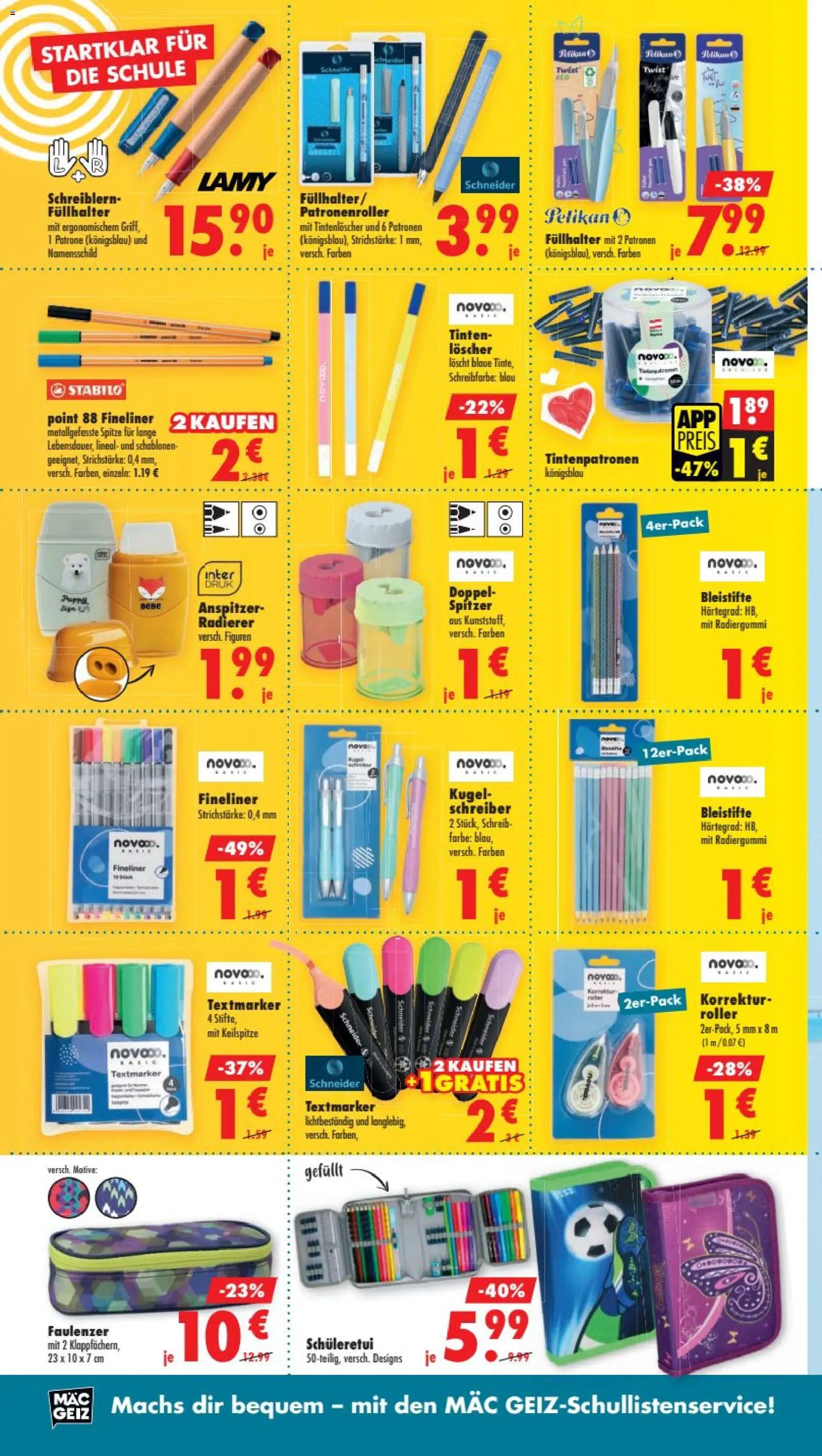 Mäc Geiz Schulaktion – gültig ab 06.07.2026 | Seite: 4 | Produkte: Anspitzer