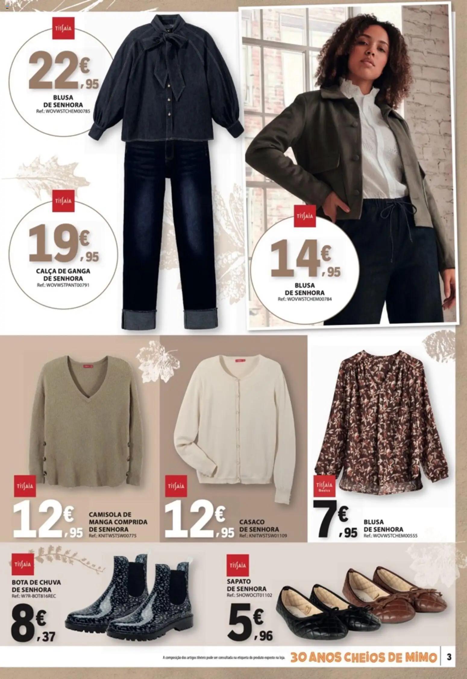 E.Leclerc - Folheto Moda e Beleza Outono-Inverno │ válido de 15/09/2026 | Página: 3 | Produtos: Casaco, Manga, Blusa, Calça