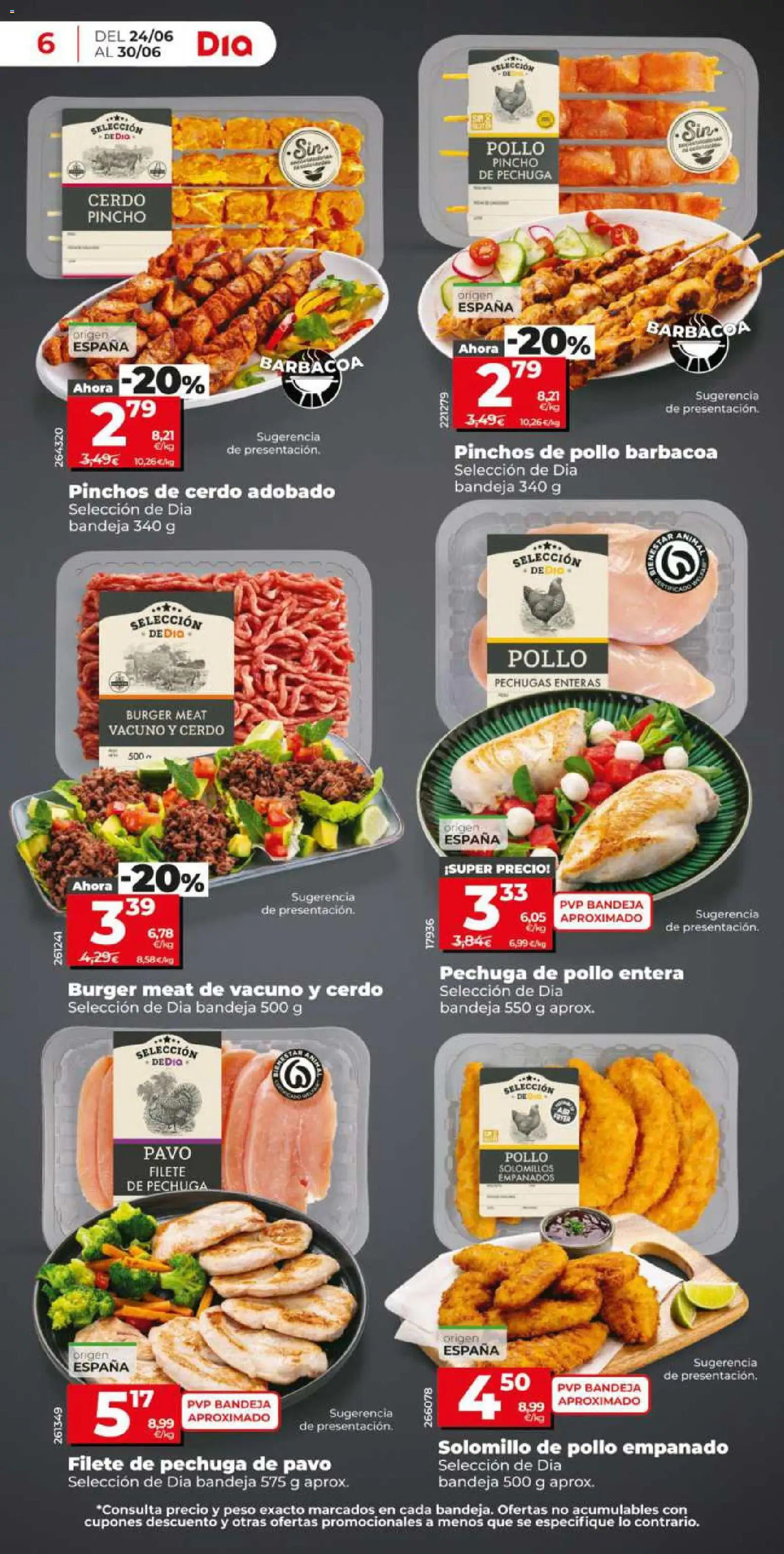 Dia - folleto Market │ válido desde el 24/06/2026 | Página: 6 | Productos: Cerdo, Barbacoa, Peso, Bandeja