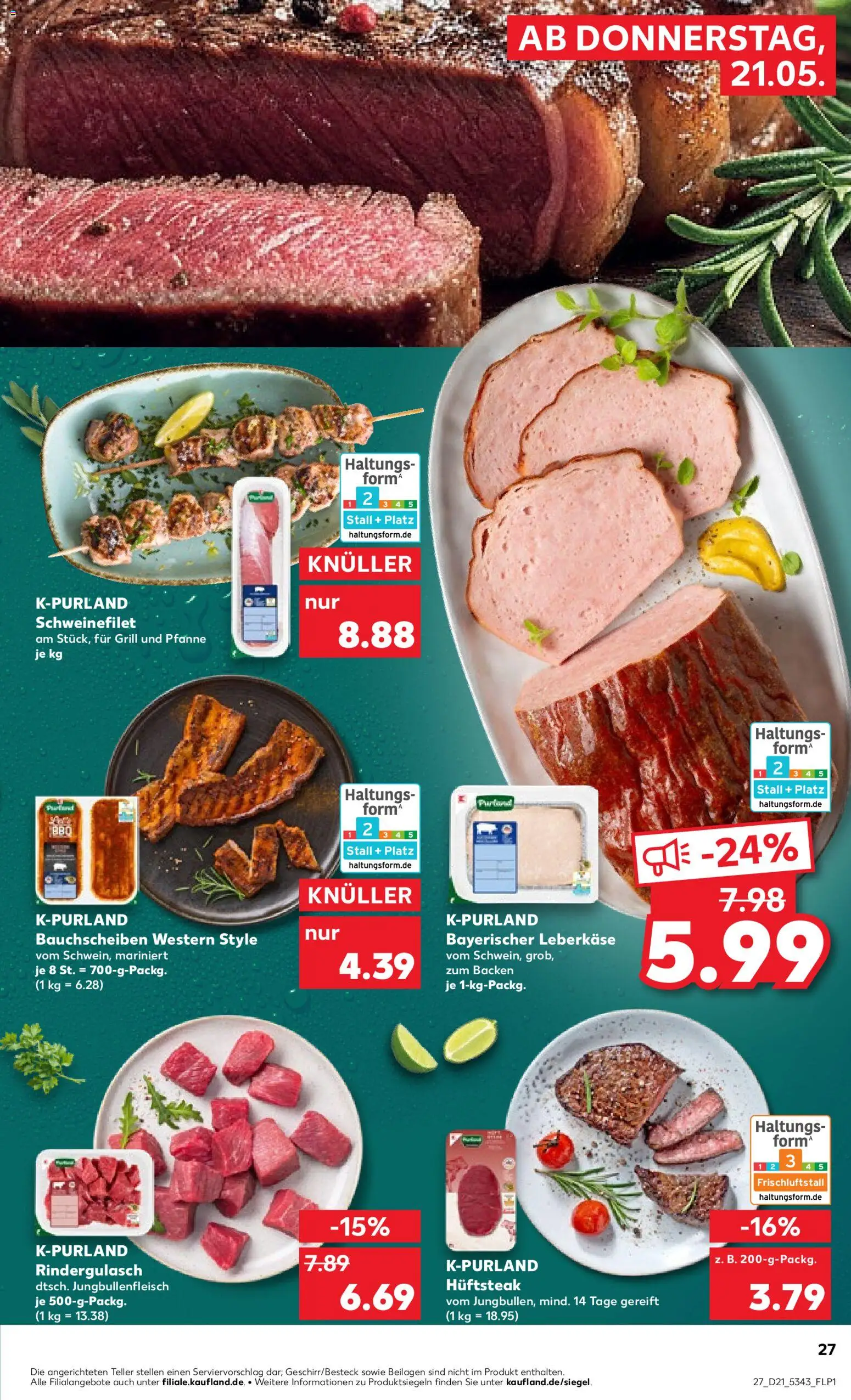 Kaufland Německo leták od 21.05.2026 | Strana: 27 | Produkty: Forma
