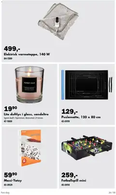 Forhåndsvisning av Biltema kundeavis fars dag gyldig fra 26/10/2026 | Side: 26 | Produkter: Duft, Duftlys