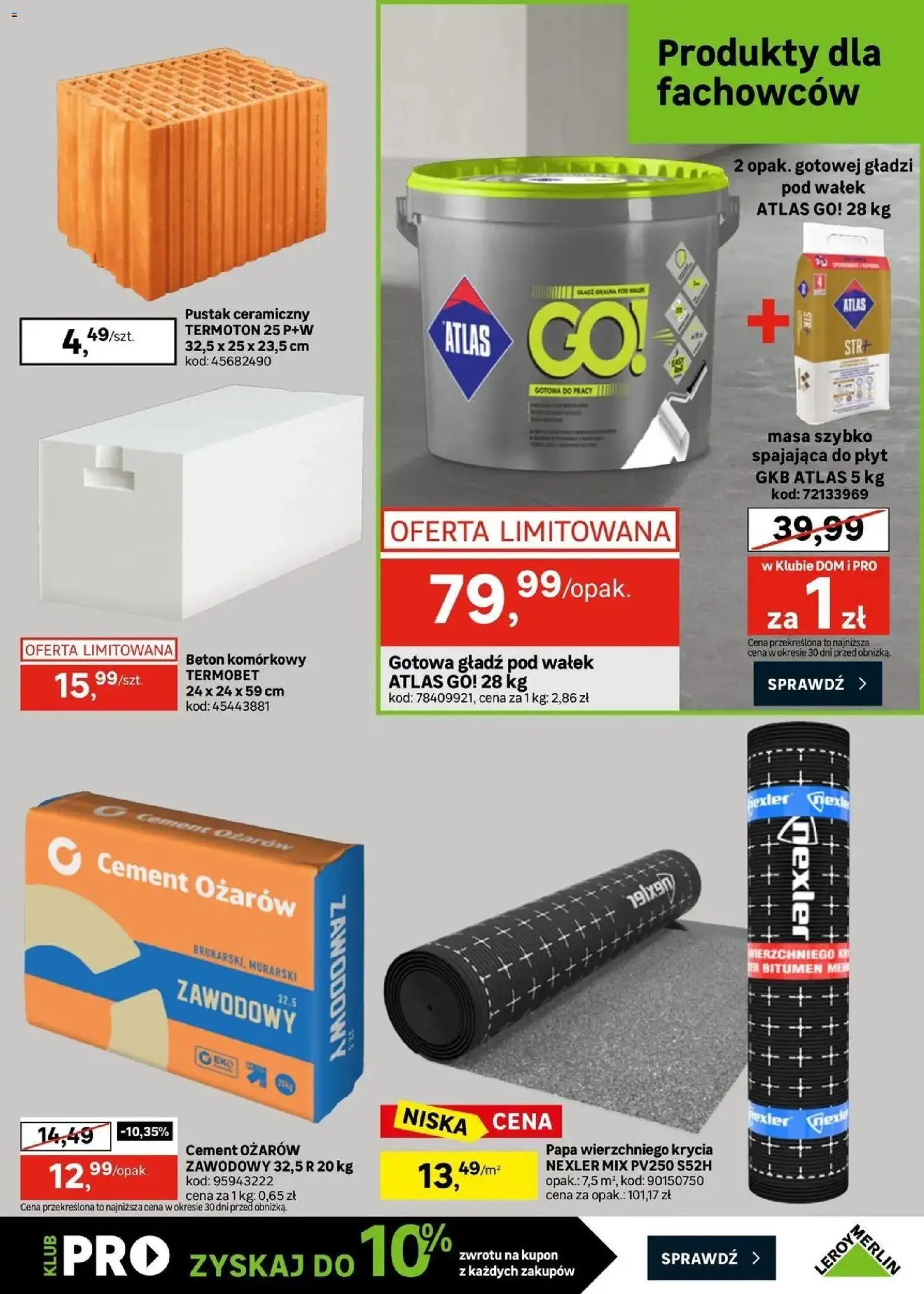 Leroy Merlin aktualna gazetka od (30.09.2026 - 20.10.2026) | Strona: 41 | Produkty: Cement