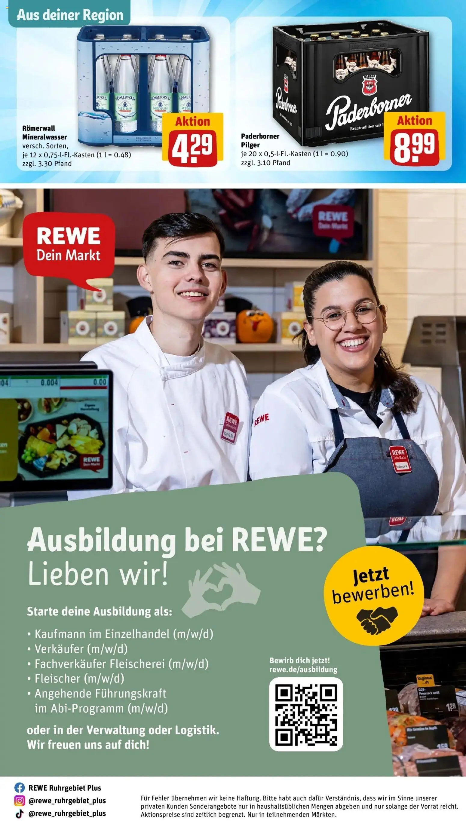 REWE Prospekt ab 03.08.2026 zum Blättern » Angebote | Seite: 25 | Produkte: Mineralwasser