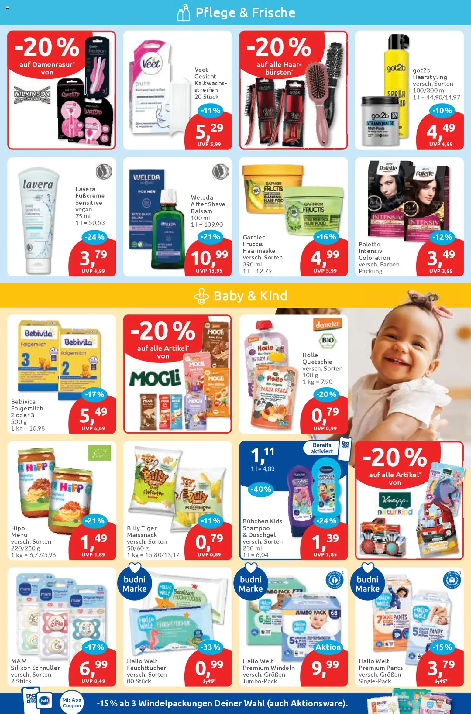 Budni Prospekt 	 – gültig ab 20.04.2026 | Seite: 3 | Produkte: Shampoo, Haarmaske, Duschgel, Fußcreme