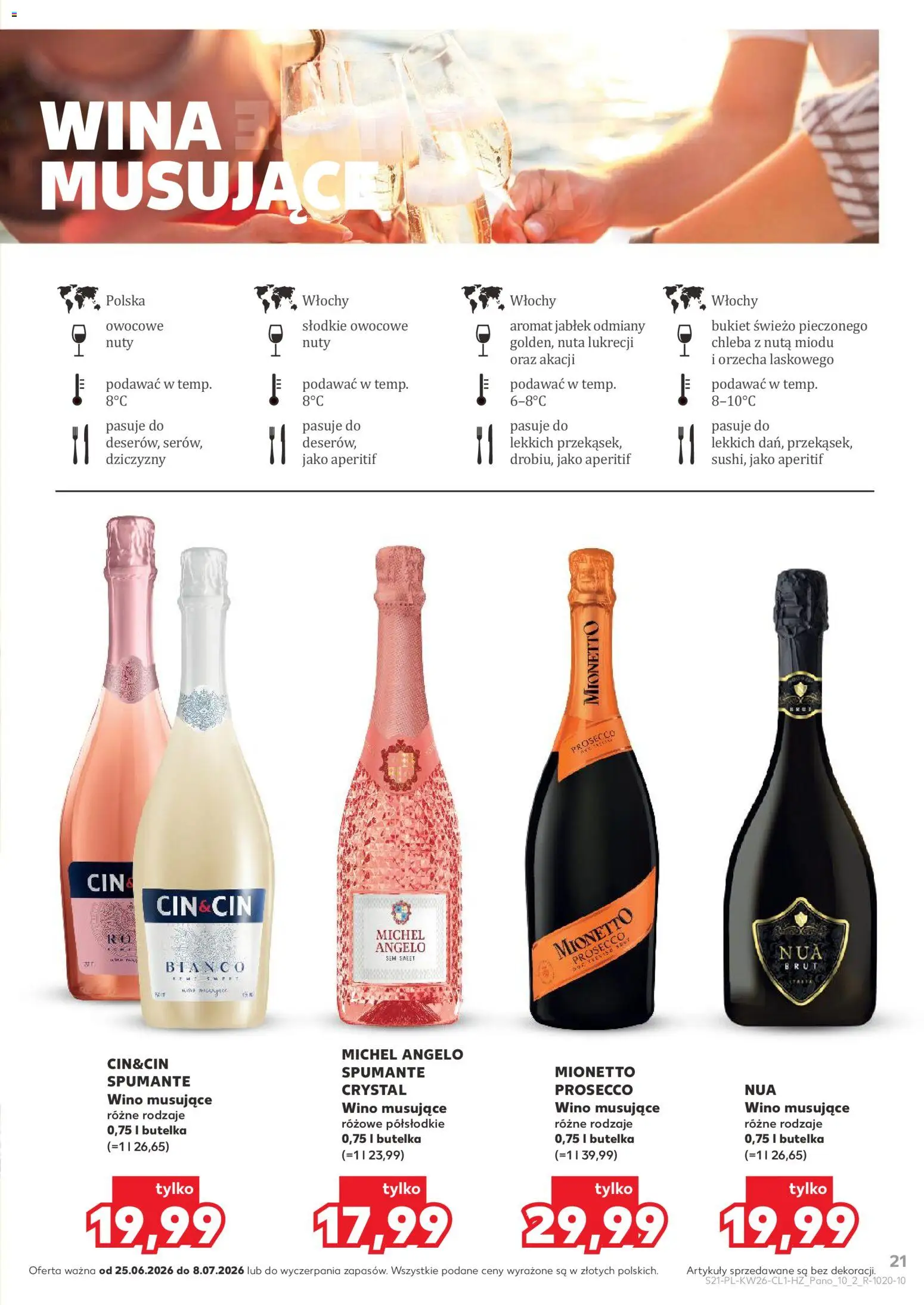 Kaufland Polsko leták - Barek od 25.06.2026 | Strana: 21 | Produkty: Chleba, Prosecco, Mionetto